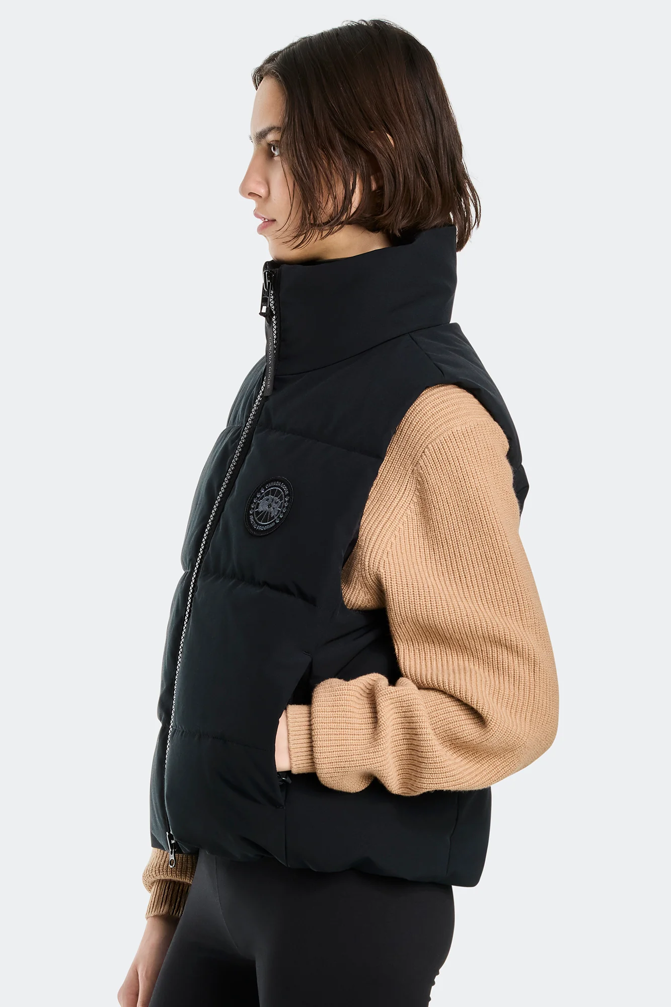 Grandview Cropped Vest Black Label