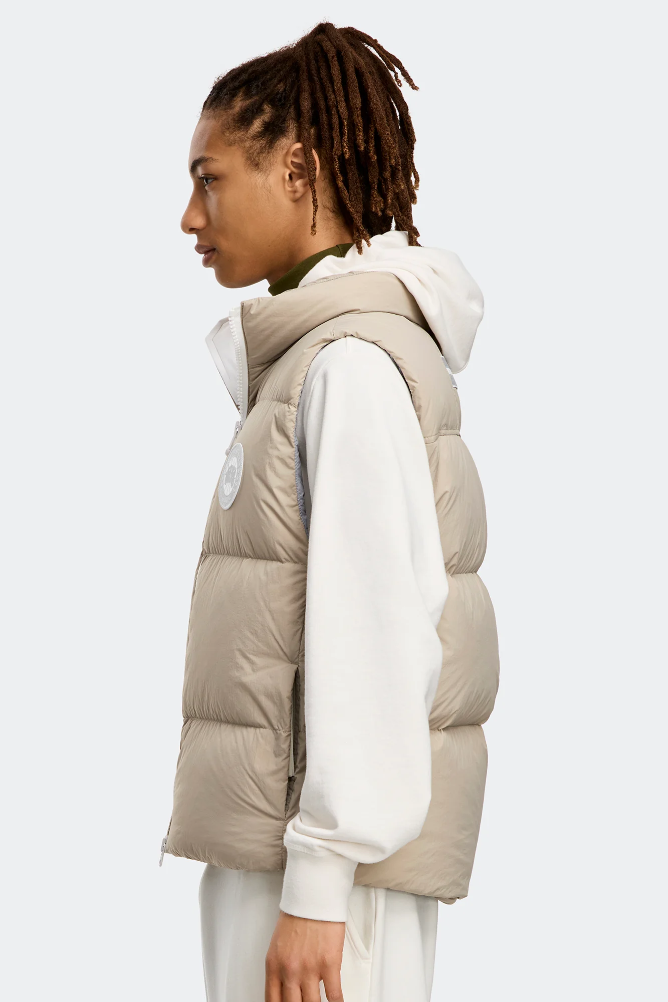 Lawrence Puffer Vest White Disc