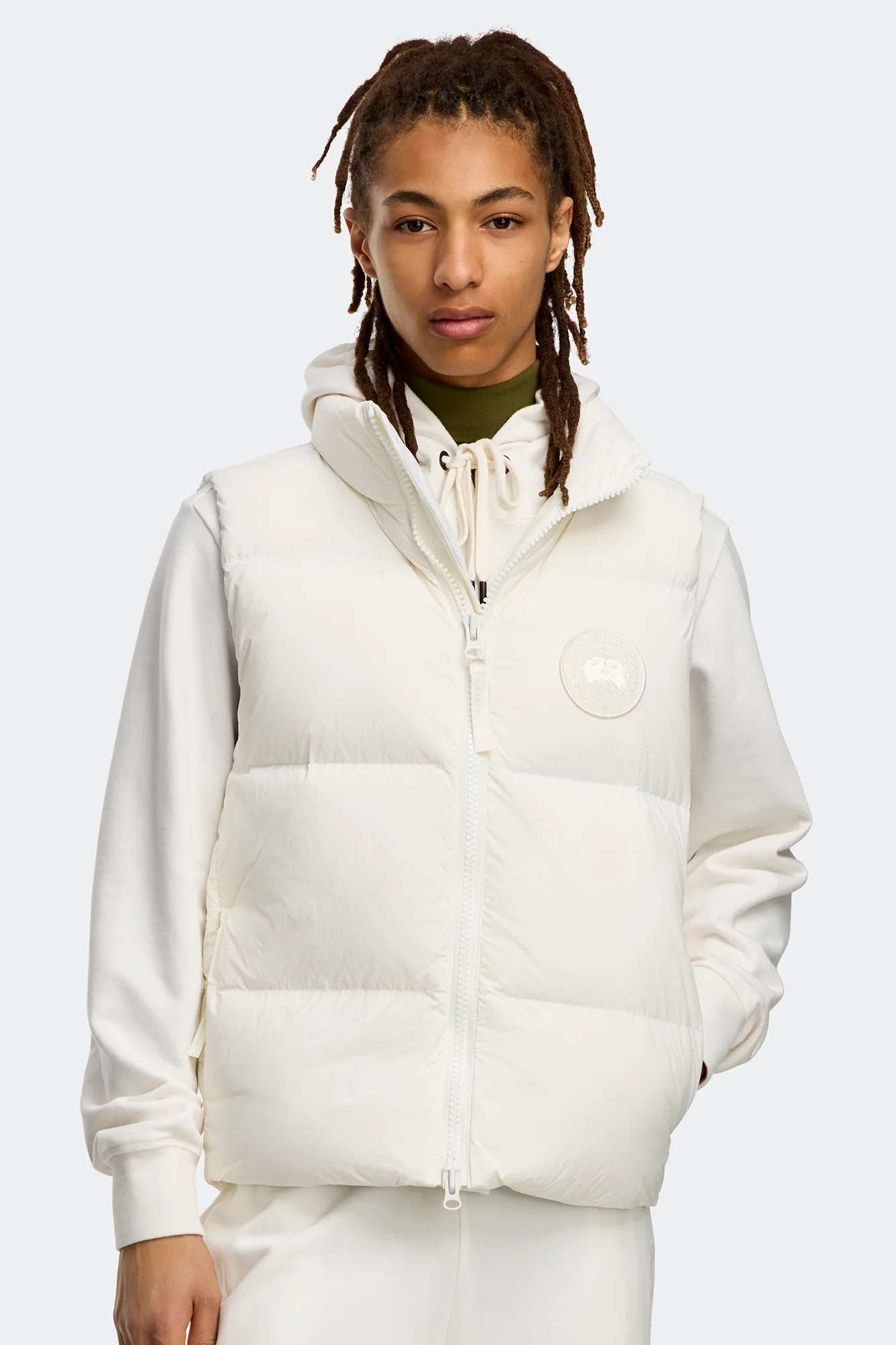 Lawrence Puffer Vest White Disc