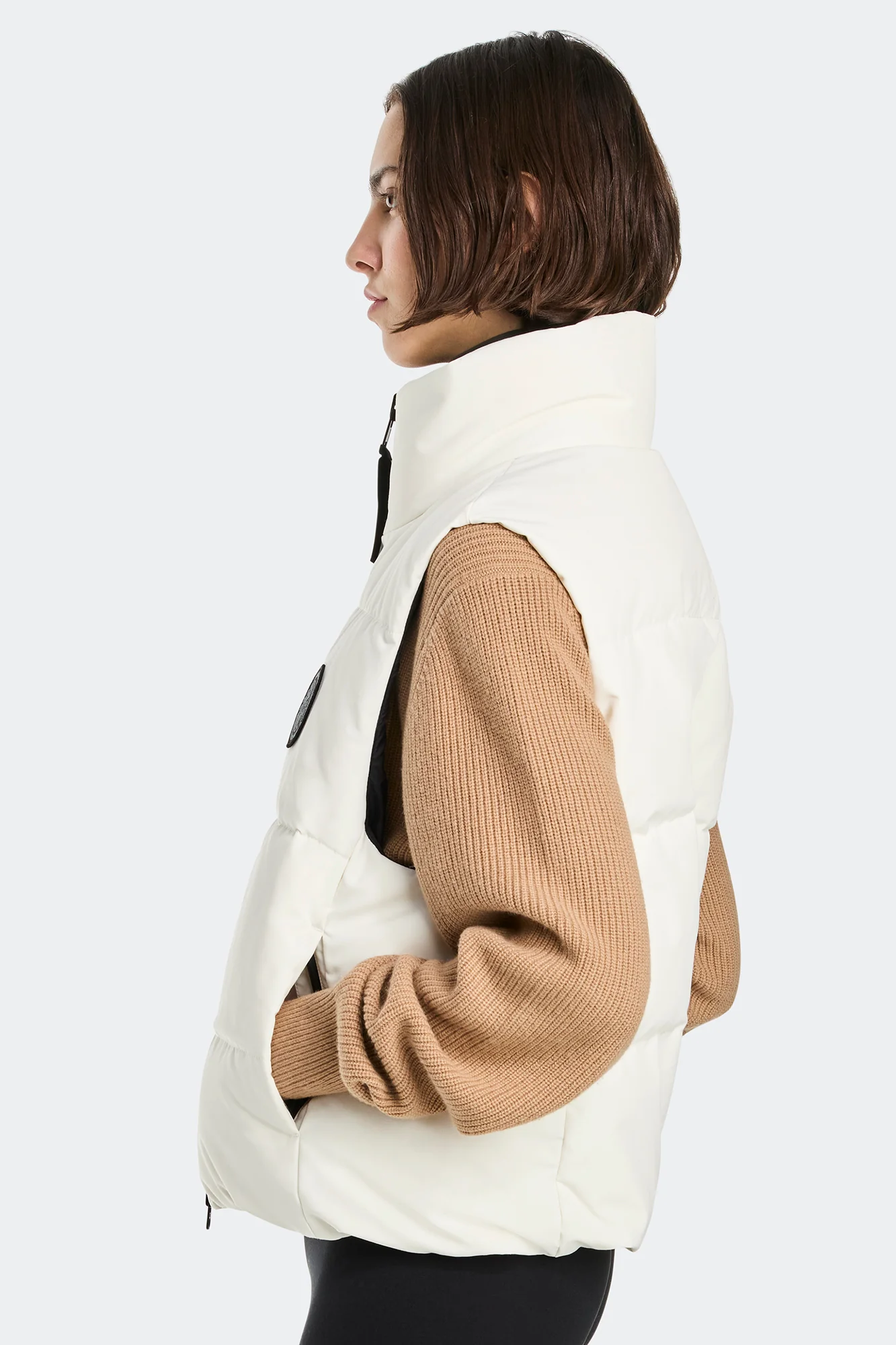 Grandview Cropped Vest Black Label