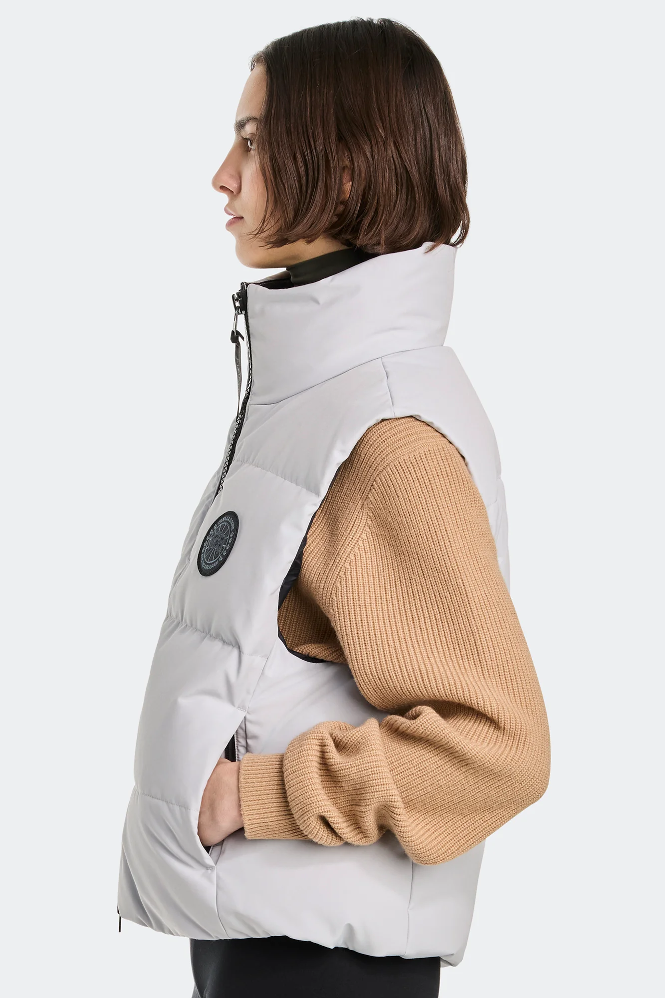 Grandview Cropped Vest Black Label