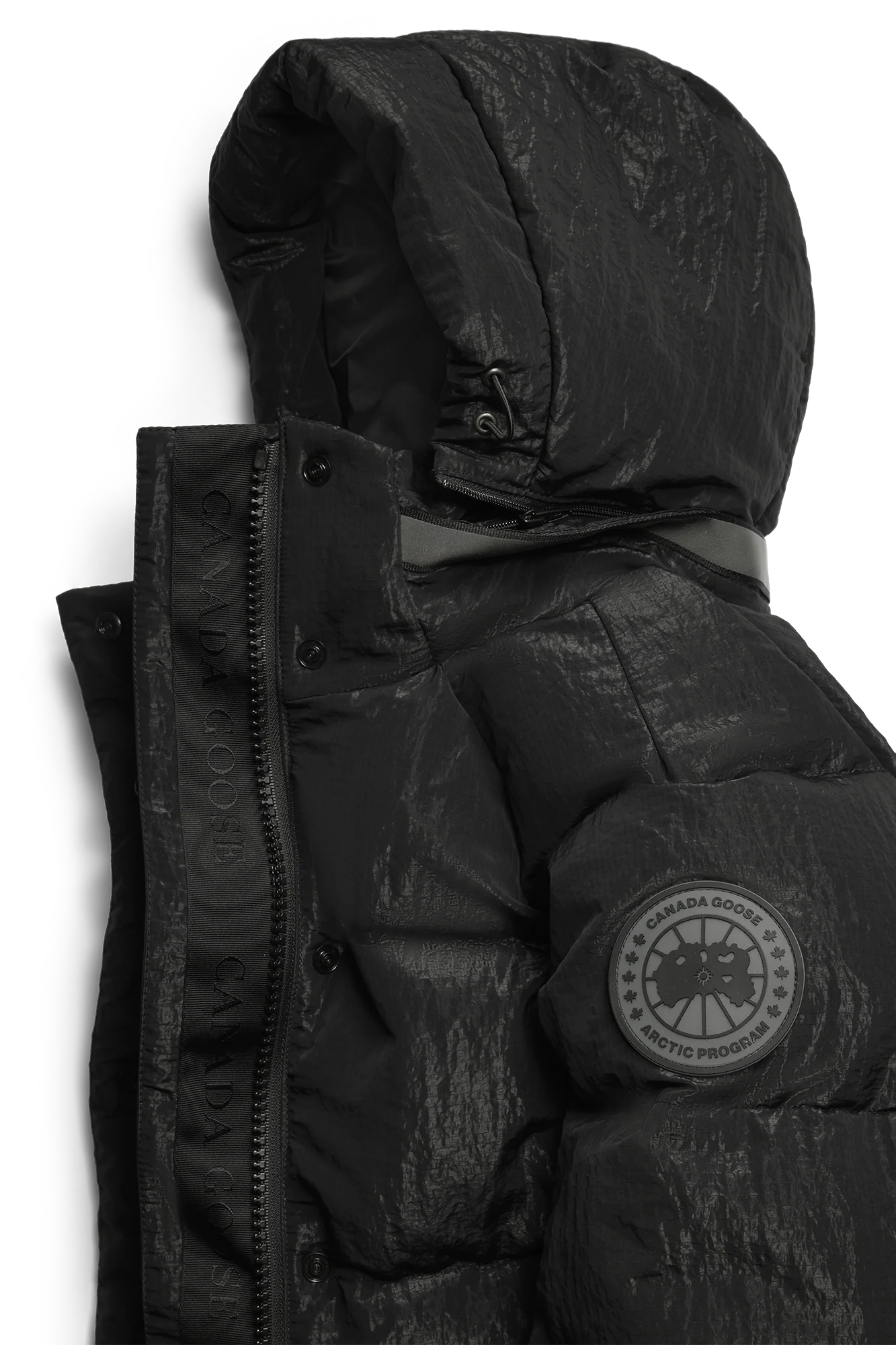 Junction Parka Black Label Shiny Crinkle