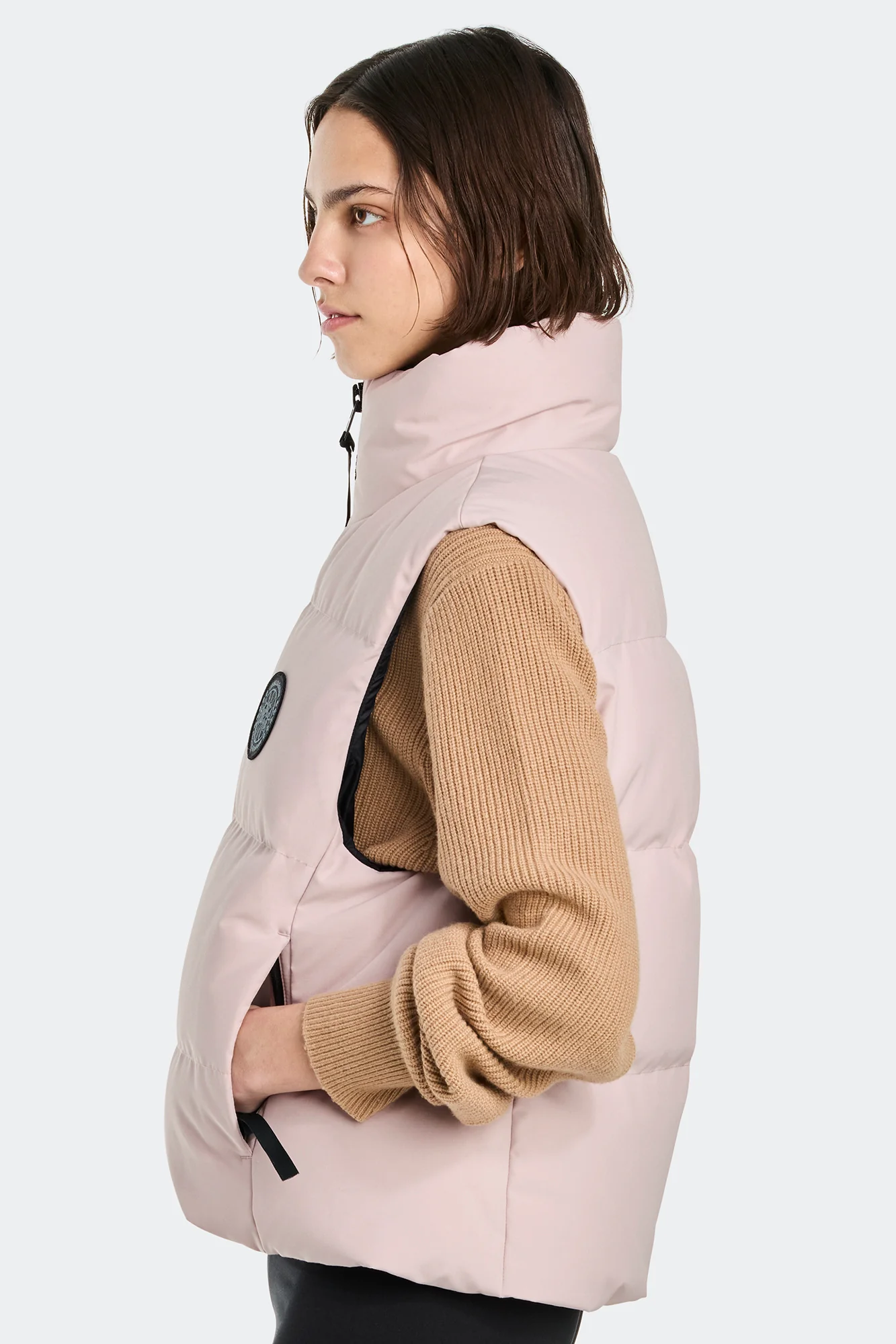 Grandview Cropped Vest Black Label