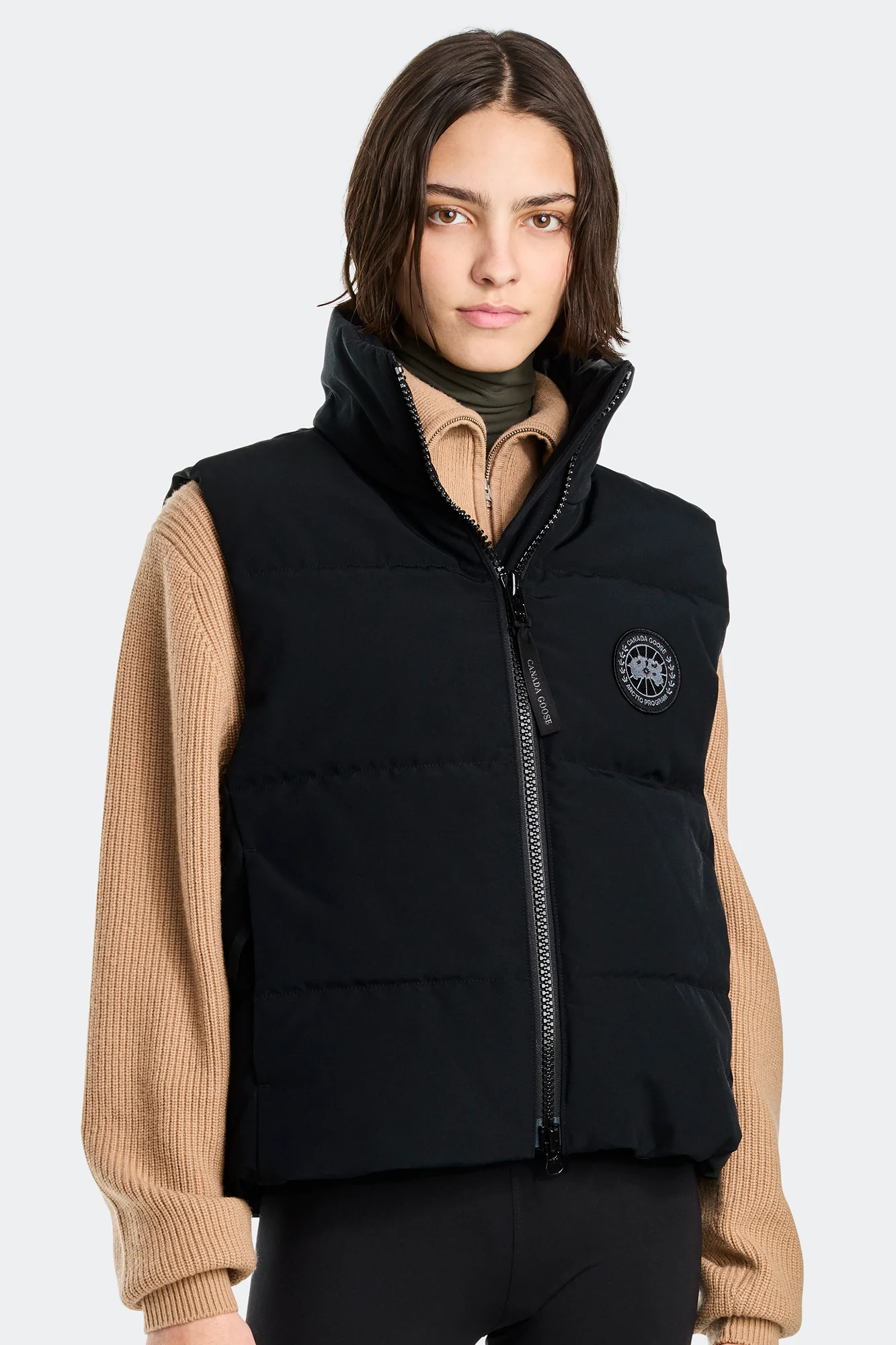 Grandview Cropped Vest Black Label