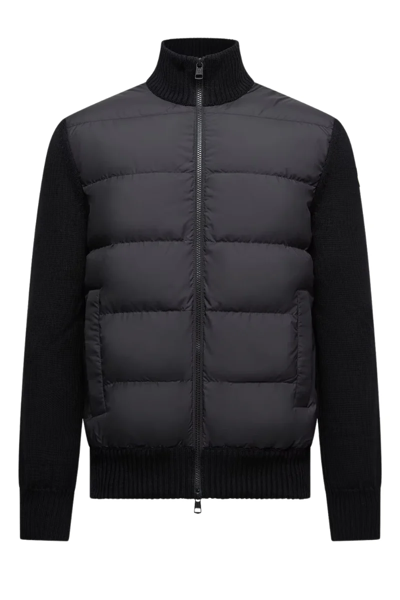 Padded Zip-Up Cardigan