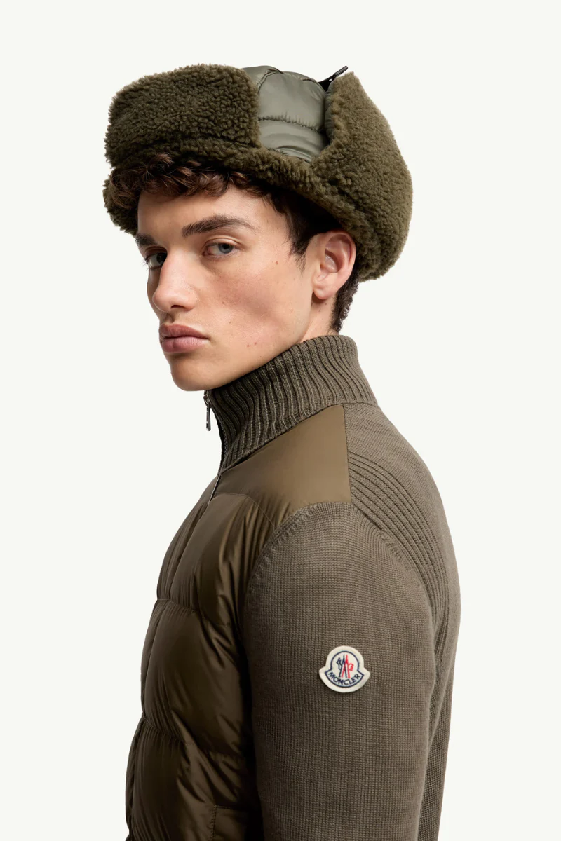 Padded Zip-Up Cardigan