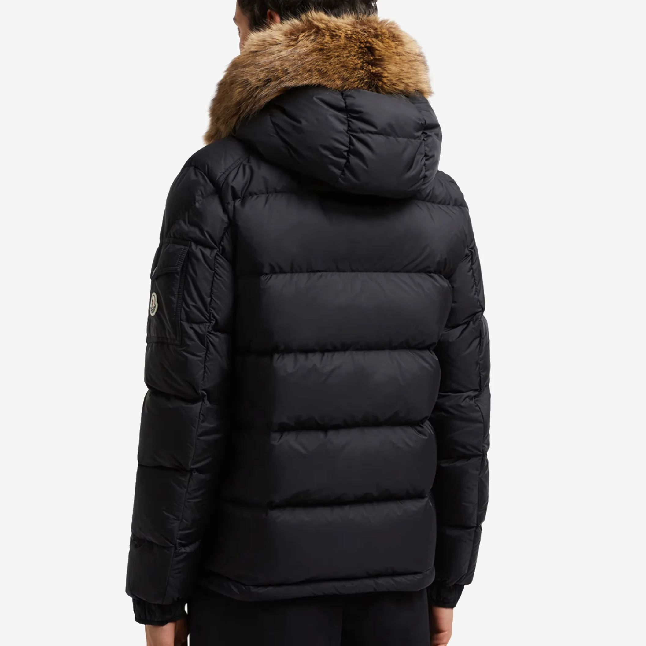 Moncler Mayaf Hooded Short Down Fur Jacket