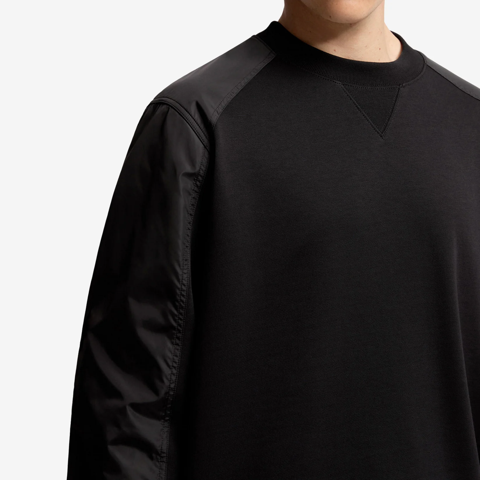 Moncler Cotton Blend Nylon Pocket Sweatshirt