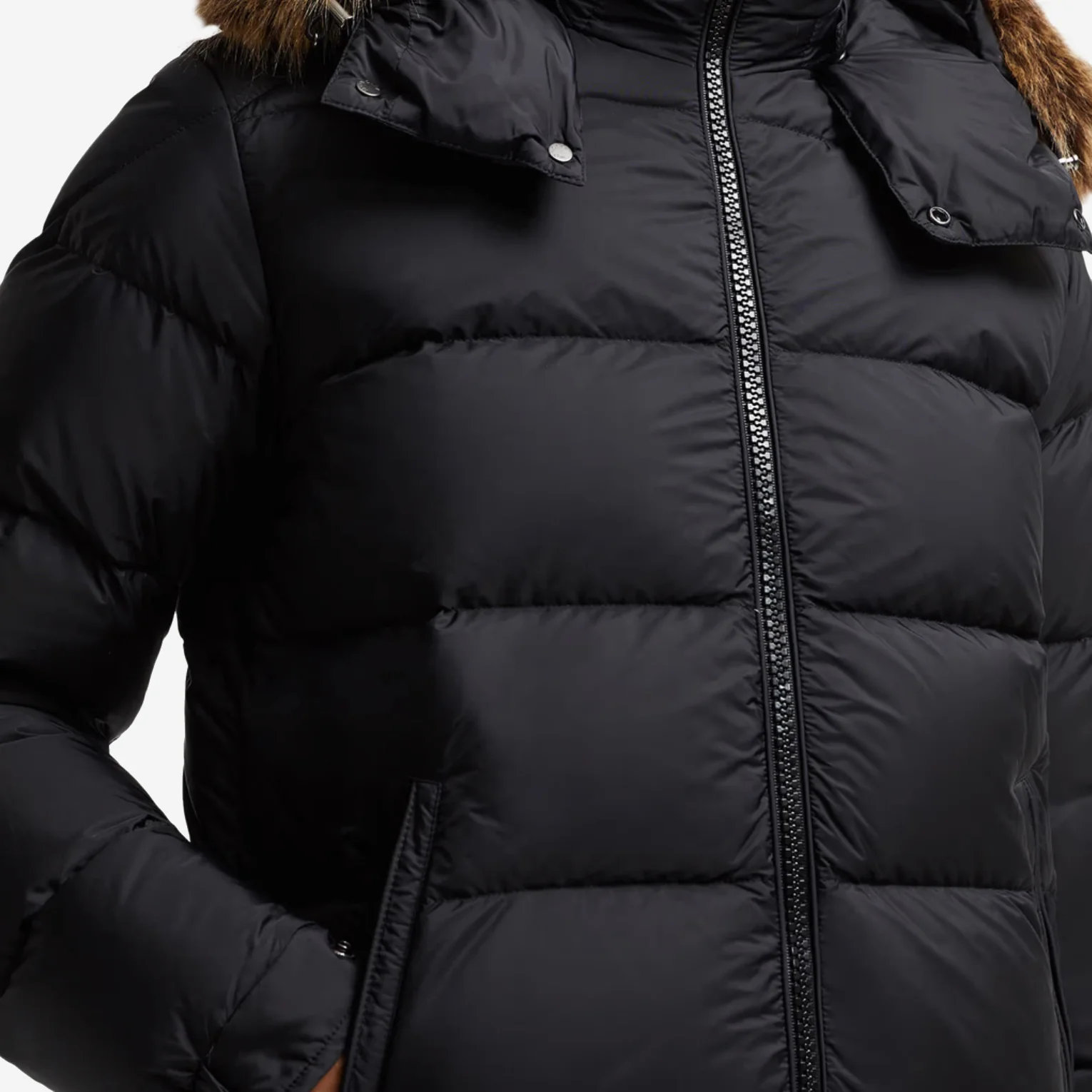 Moncler Mayaf Hooded Short Down Fur Jacket