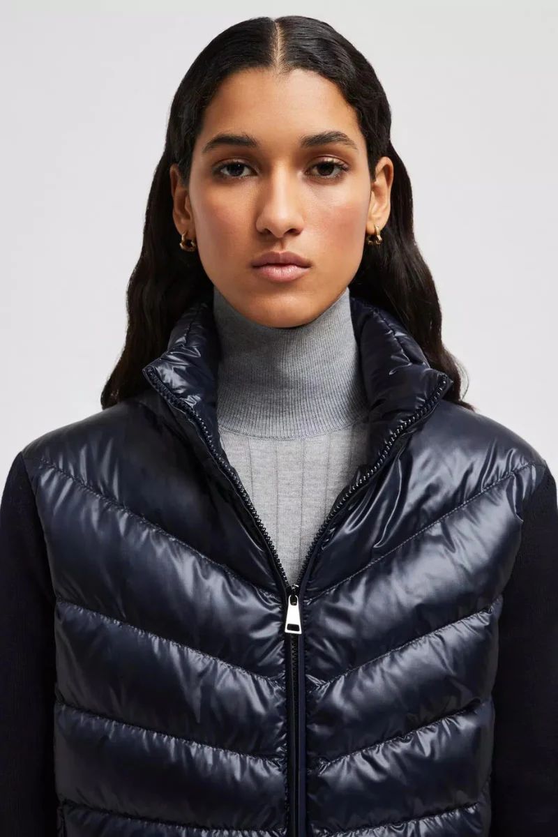 Padded Wool Cardigan