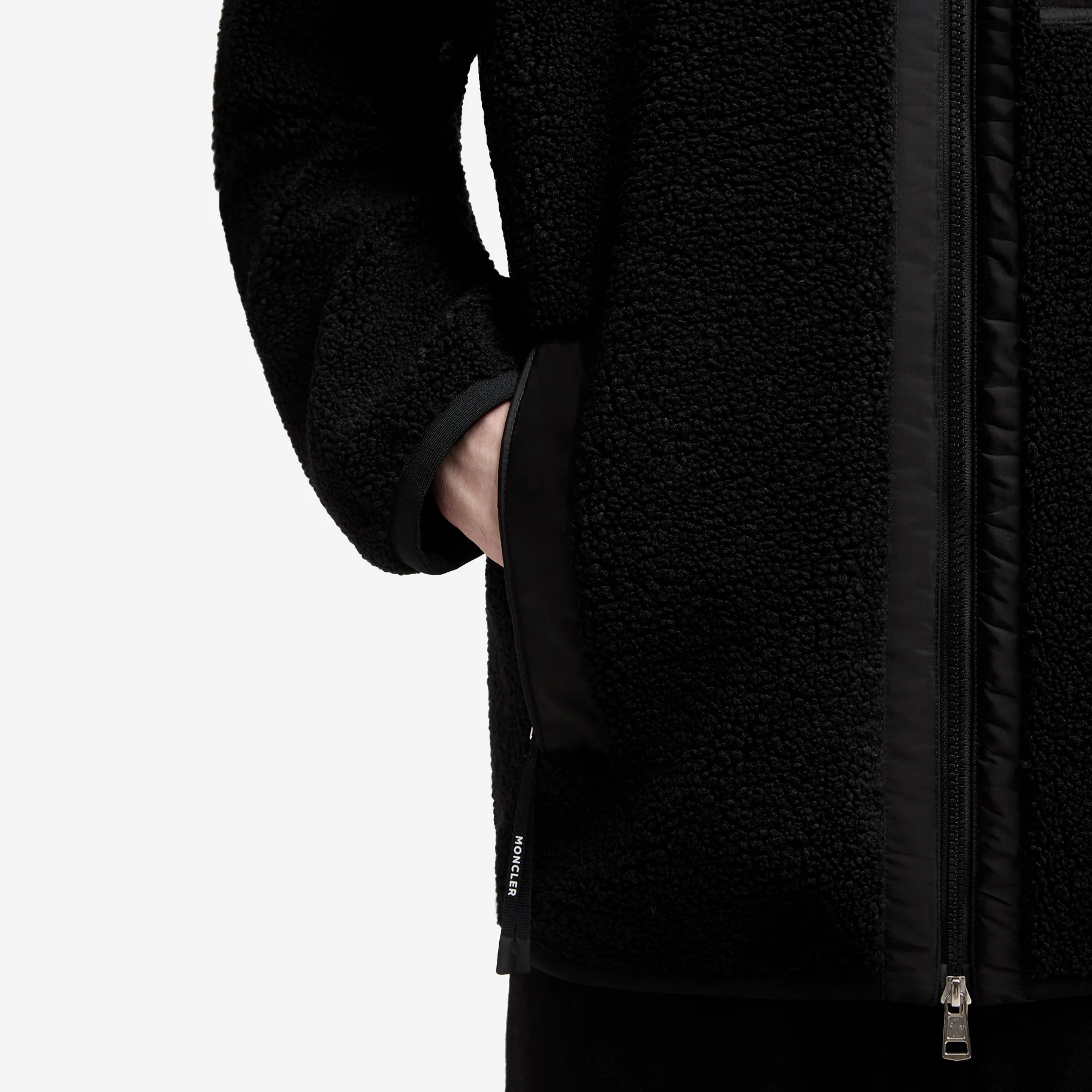 Moncler Teddy Zip-Up Pocket Jacket