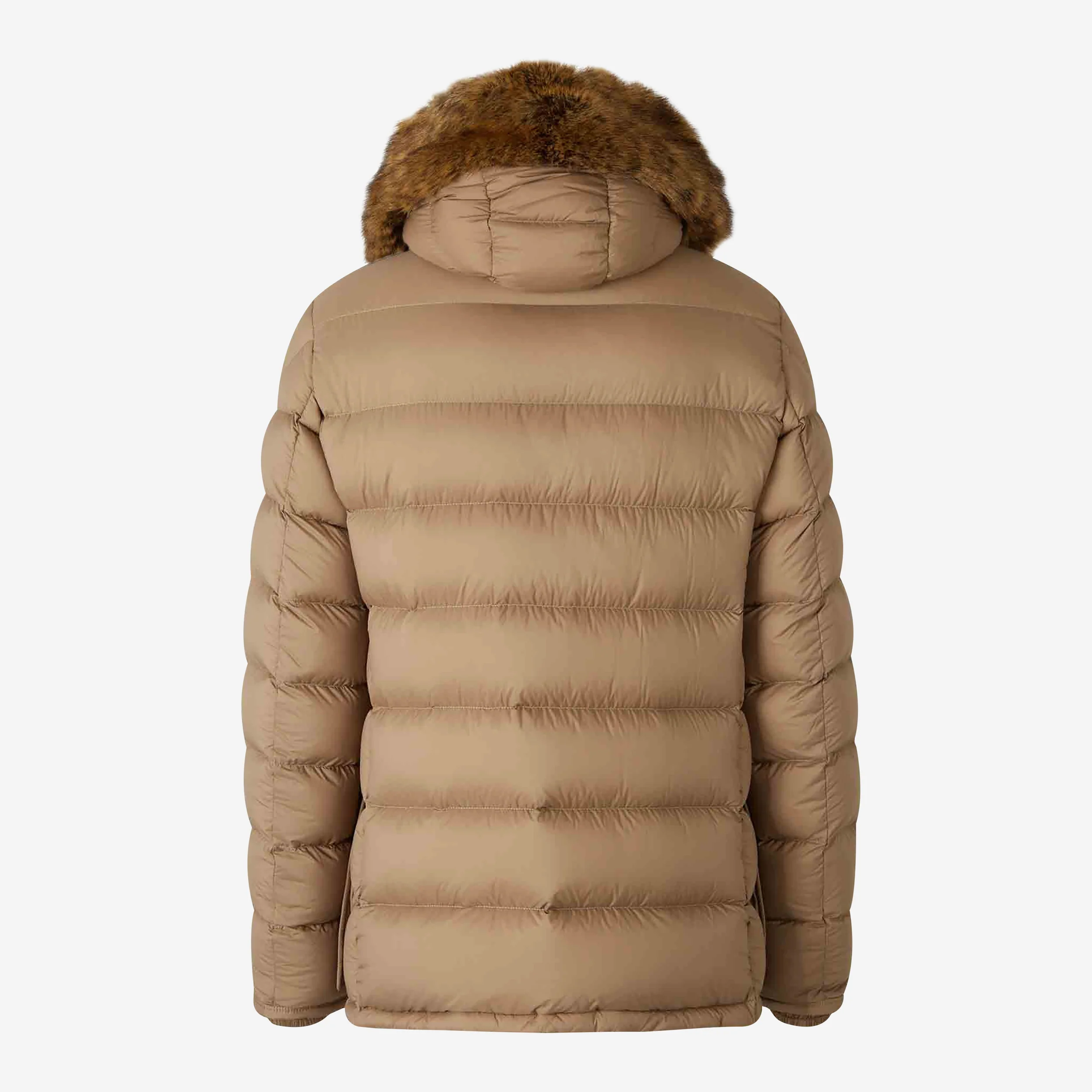 Moncler Clunye Fur Hooded Down Jacket