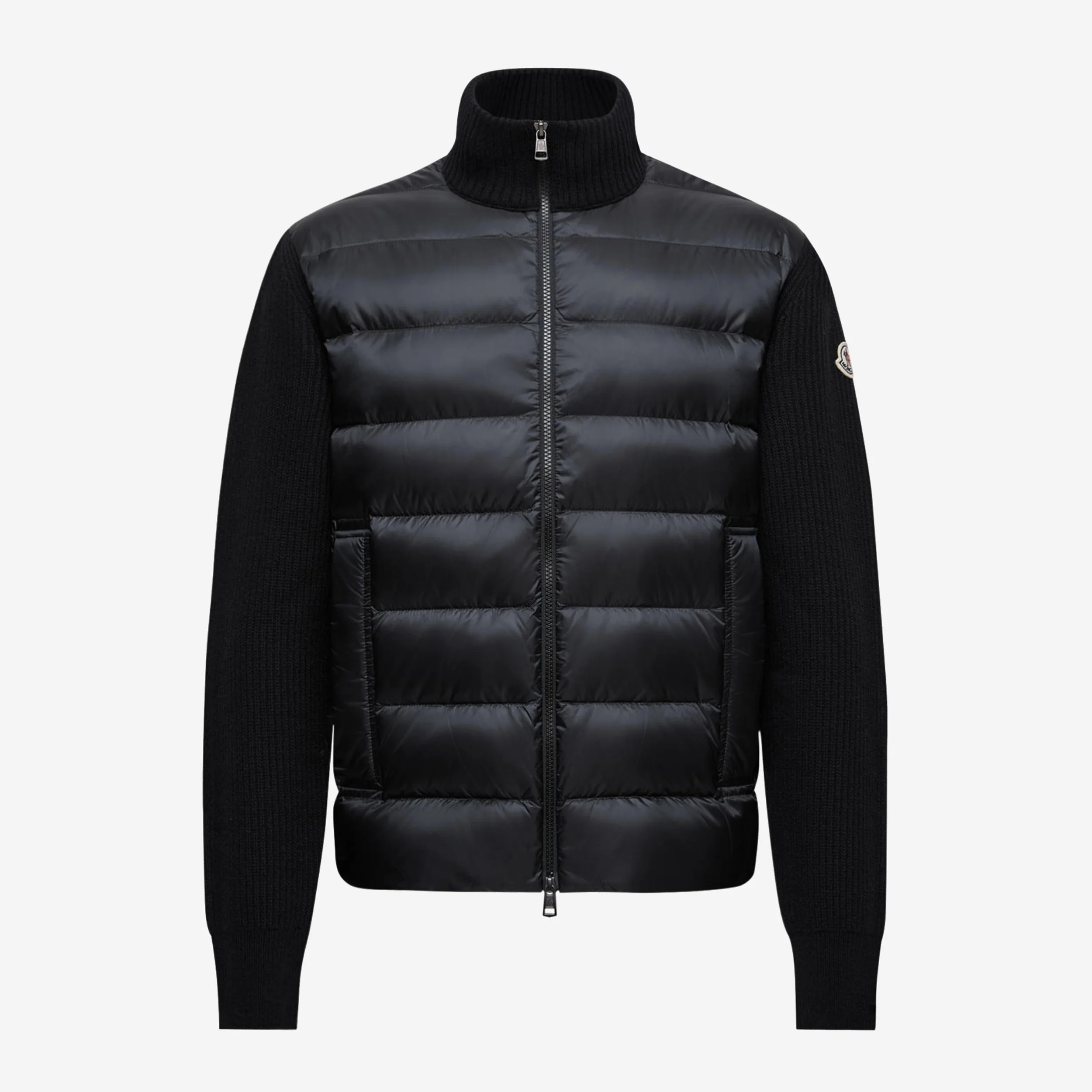 Moncler Padded Wool & Cashmere Zip-Up Cardigan
