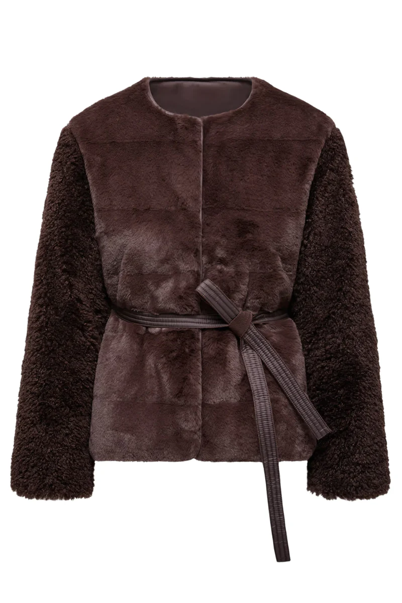 Jouillat Faux Fur & Teddy Jacket