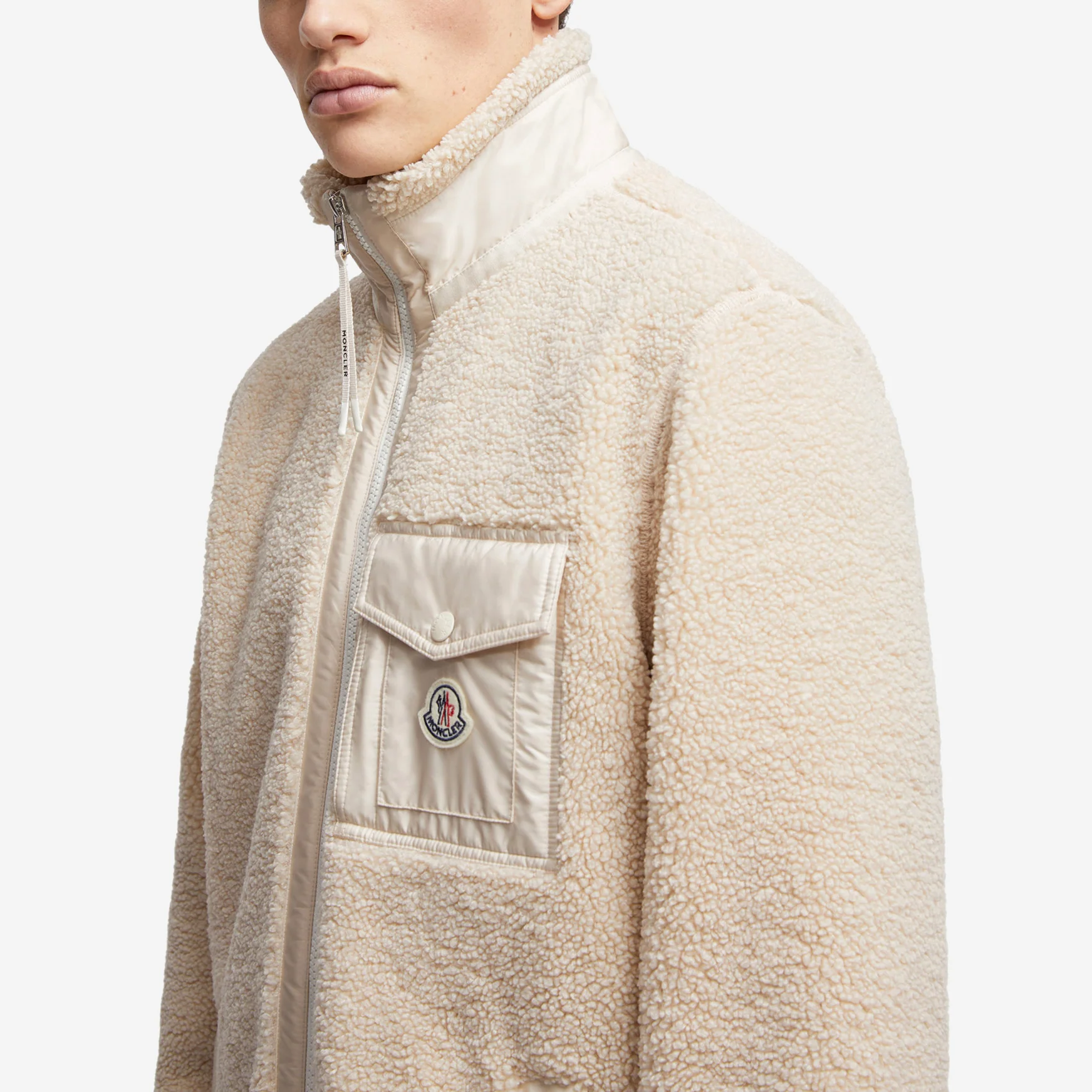 Moncler Teddy Zip-Up Pocket Jacket