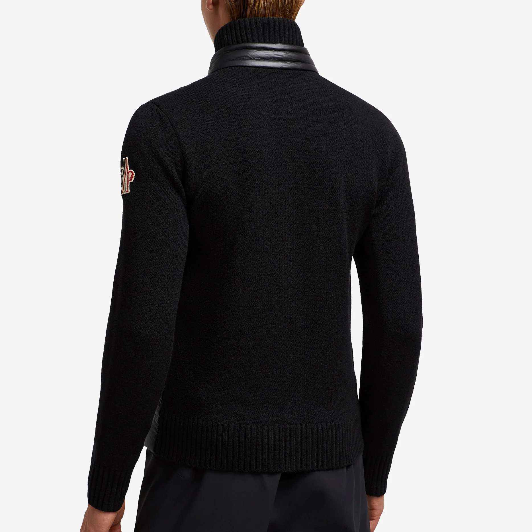 Moncler Grenoble Padded Wool Zip-Up Cardigan