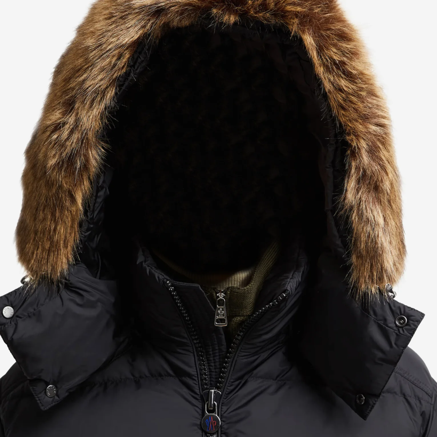 Moncler Mayaf Hooded Short Down Fur Jacket