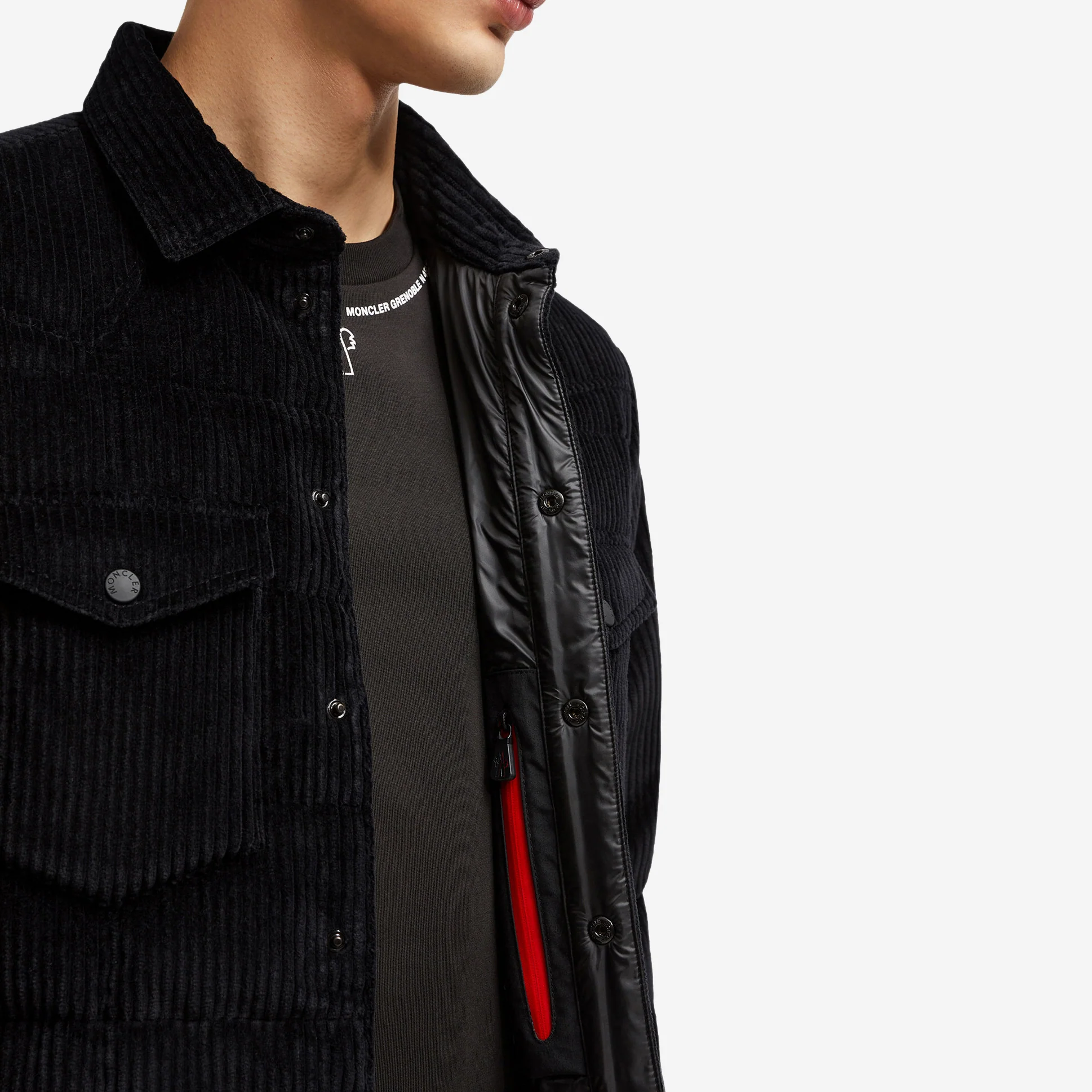Moncler Grenoble Gelt Corduroy Down Shirt Jacket