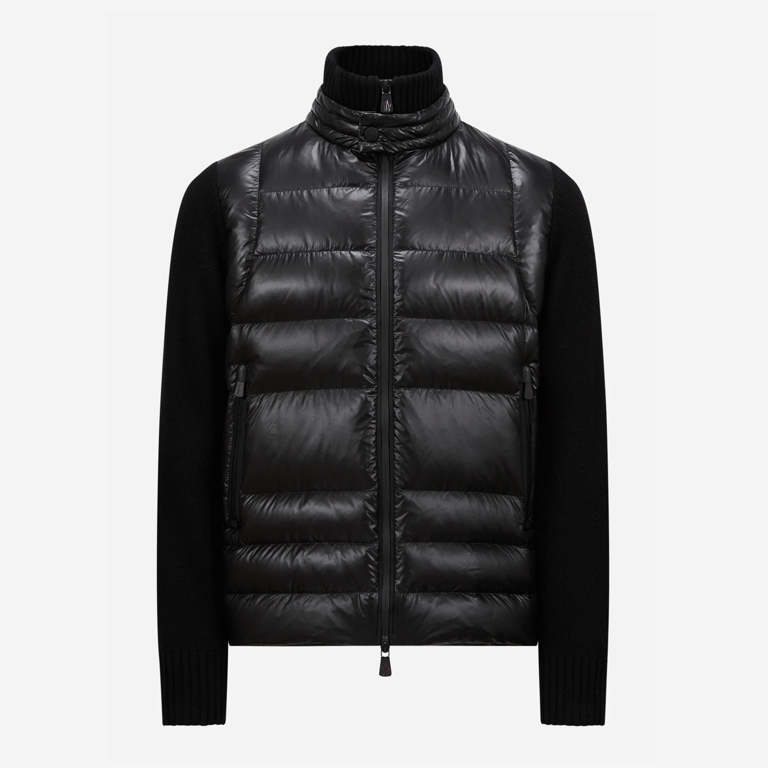 Moncler Grenoble Padded Wool Zip-Up Cardigan
