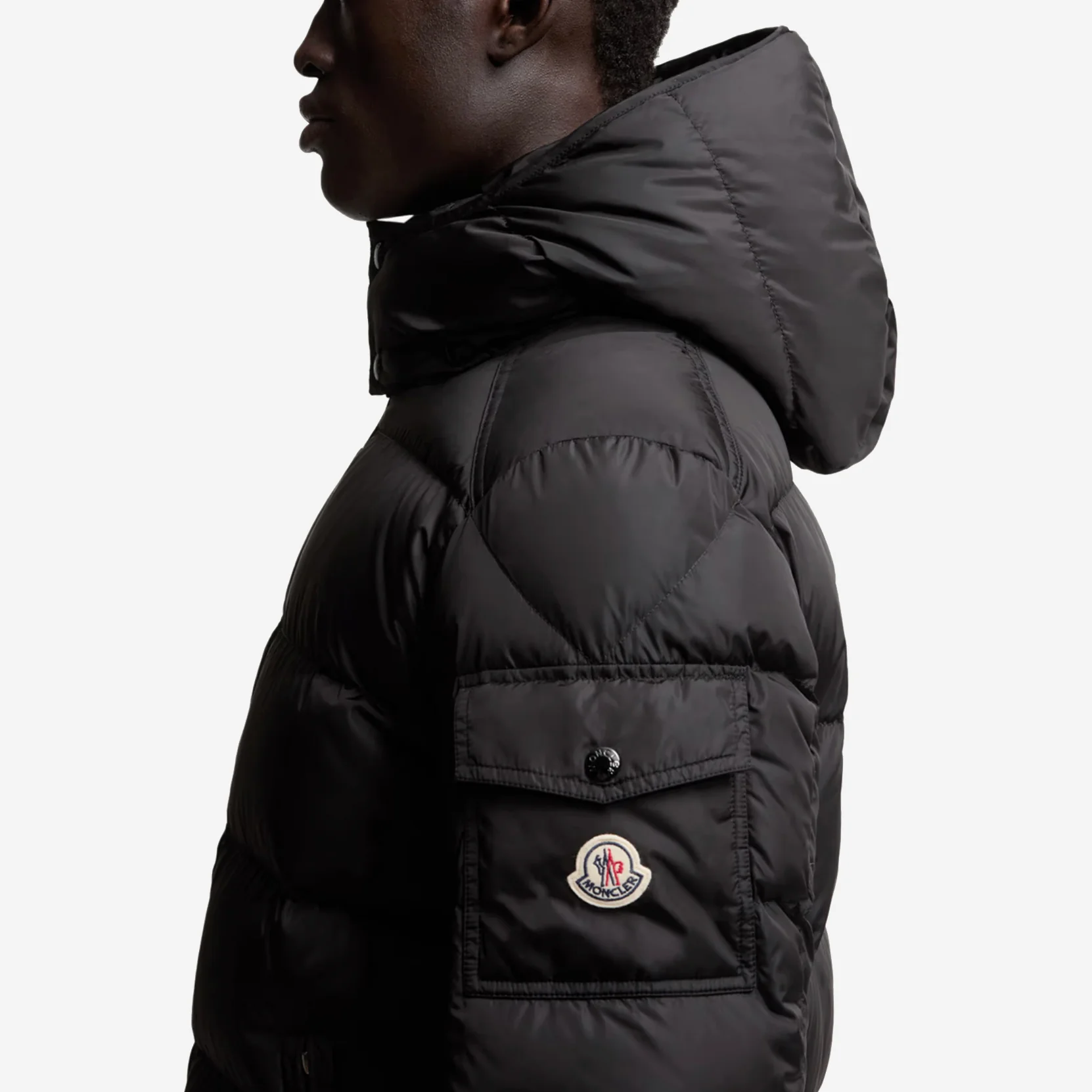 Moncler Maya Hooded Short Down Jacket