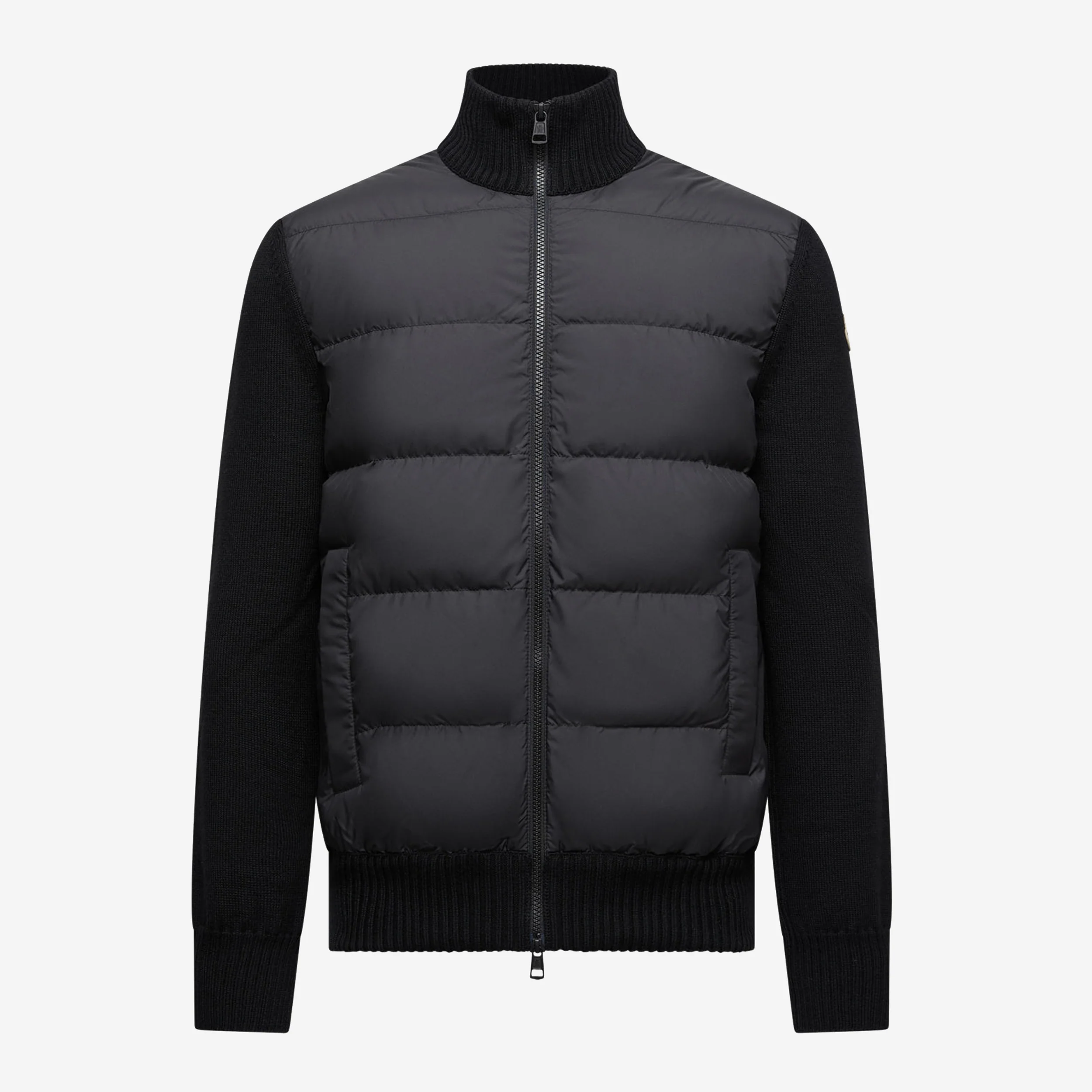 Moncler Padded Wool Zip-Up Cardigan