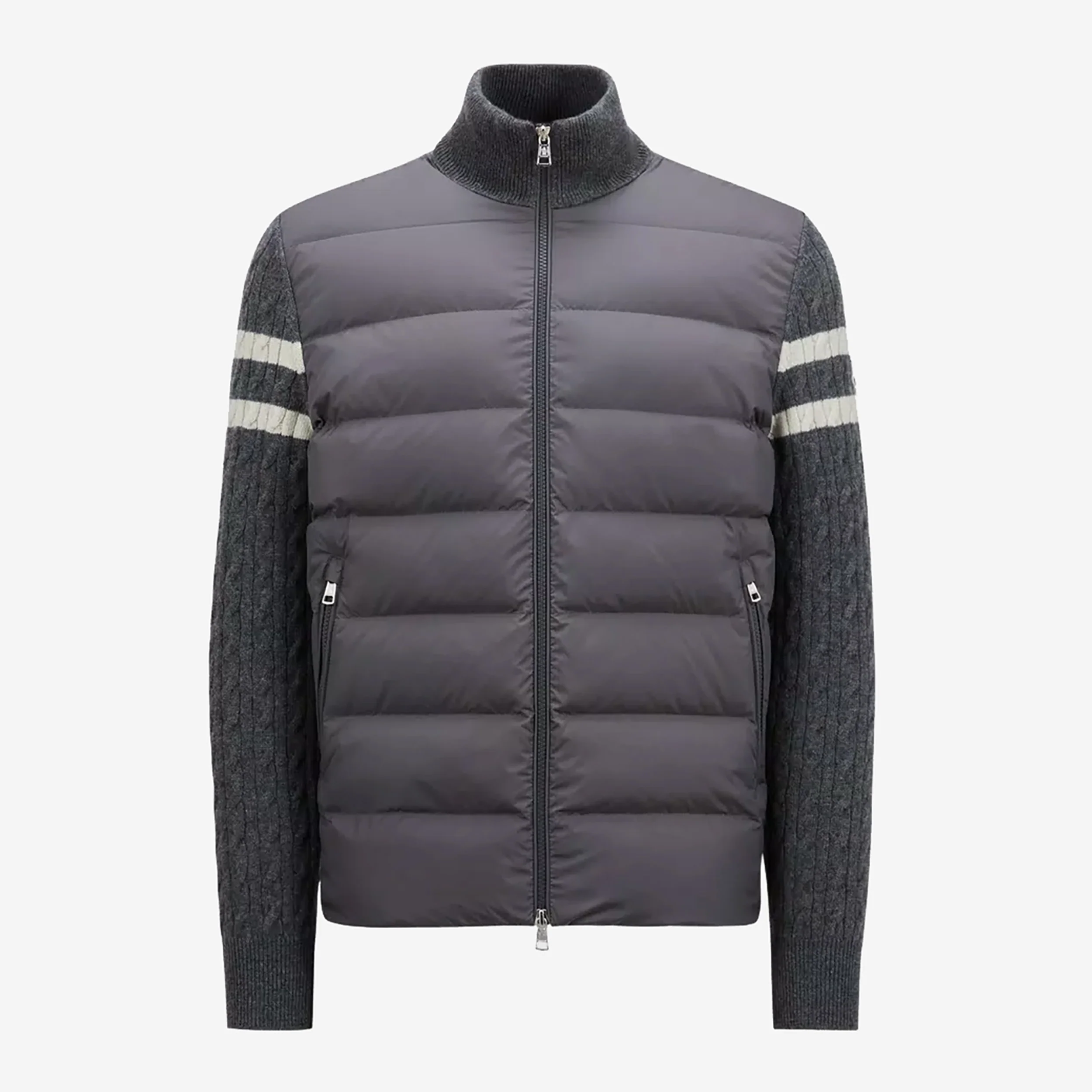 Moncler Padded Wool Zip-Up Cardigan