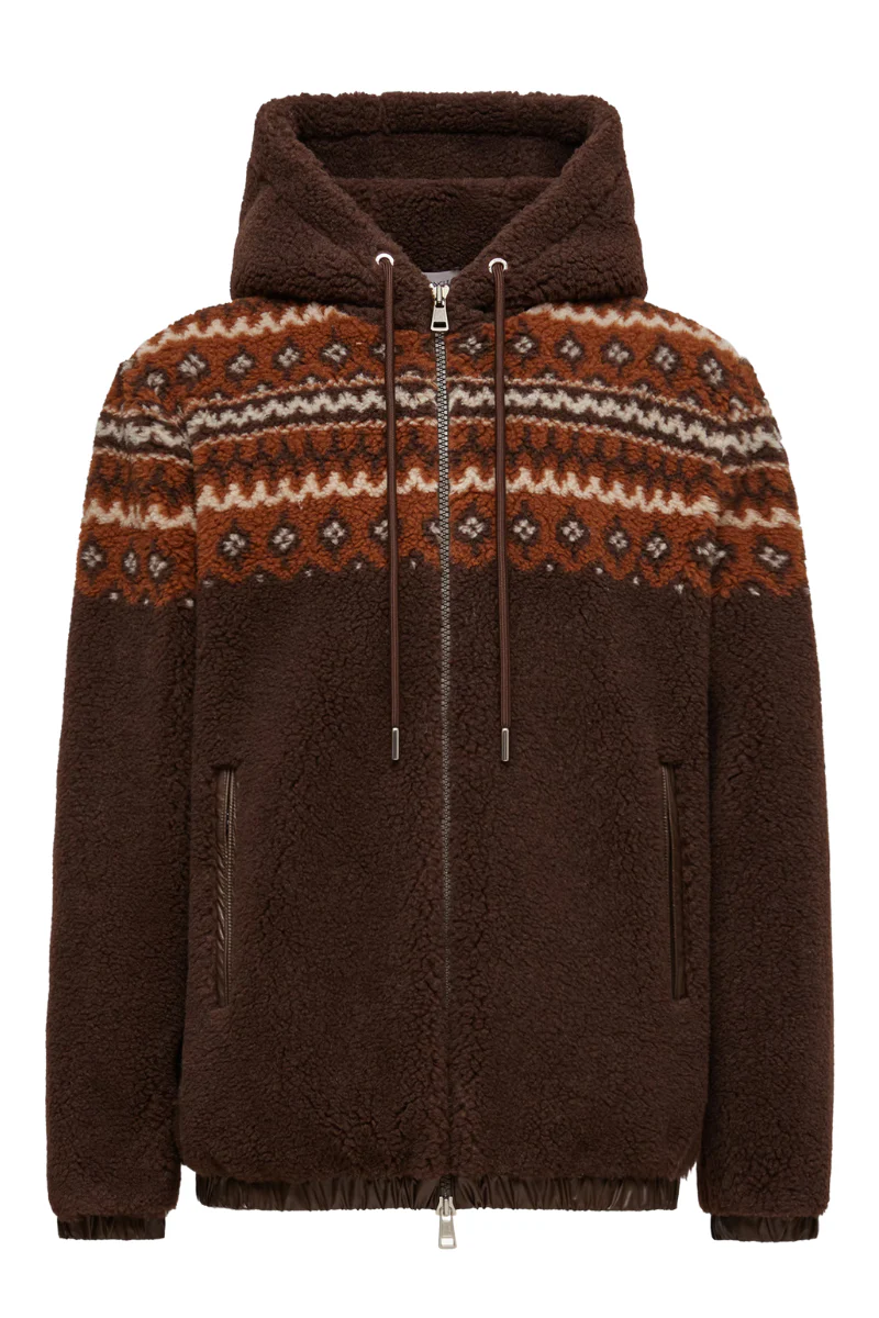 Geometric Jacquard Hoodie