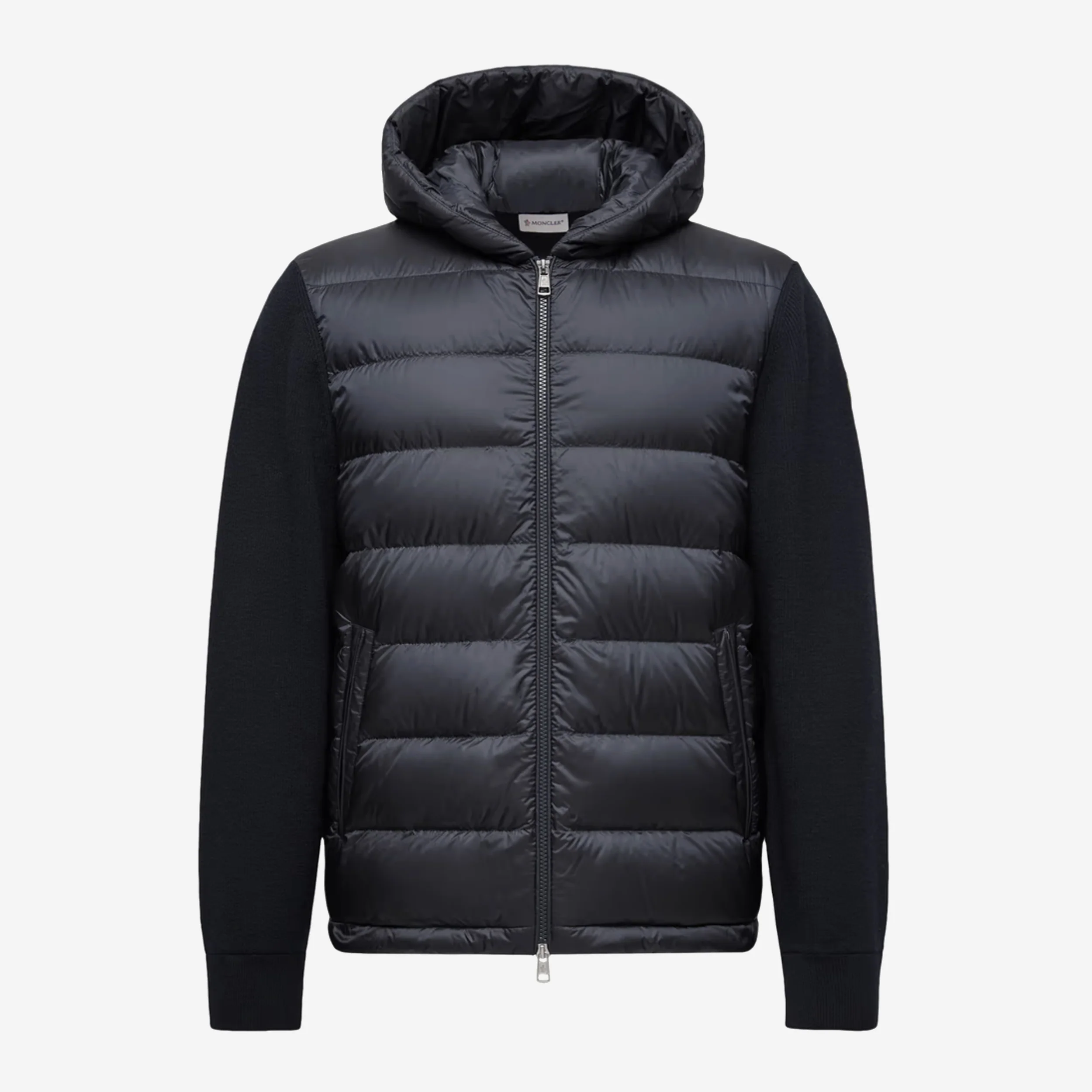 Moncler Padded Wool Zip-Up Hoodie