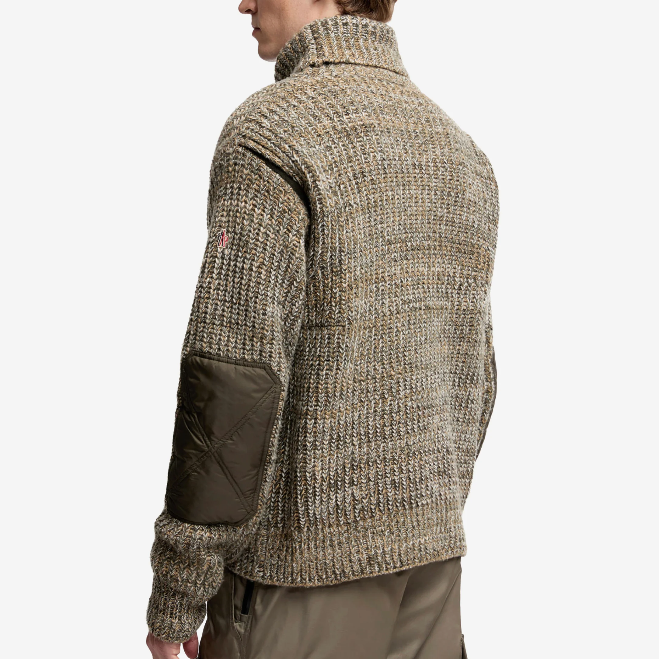 Moncler Grenoble Wool Polo Neck With Pocket Jumper