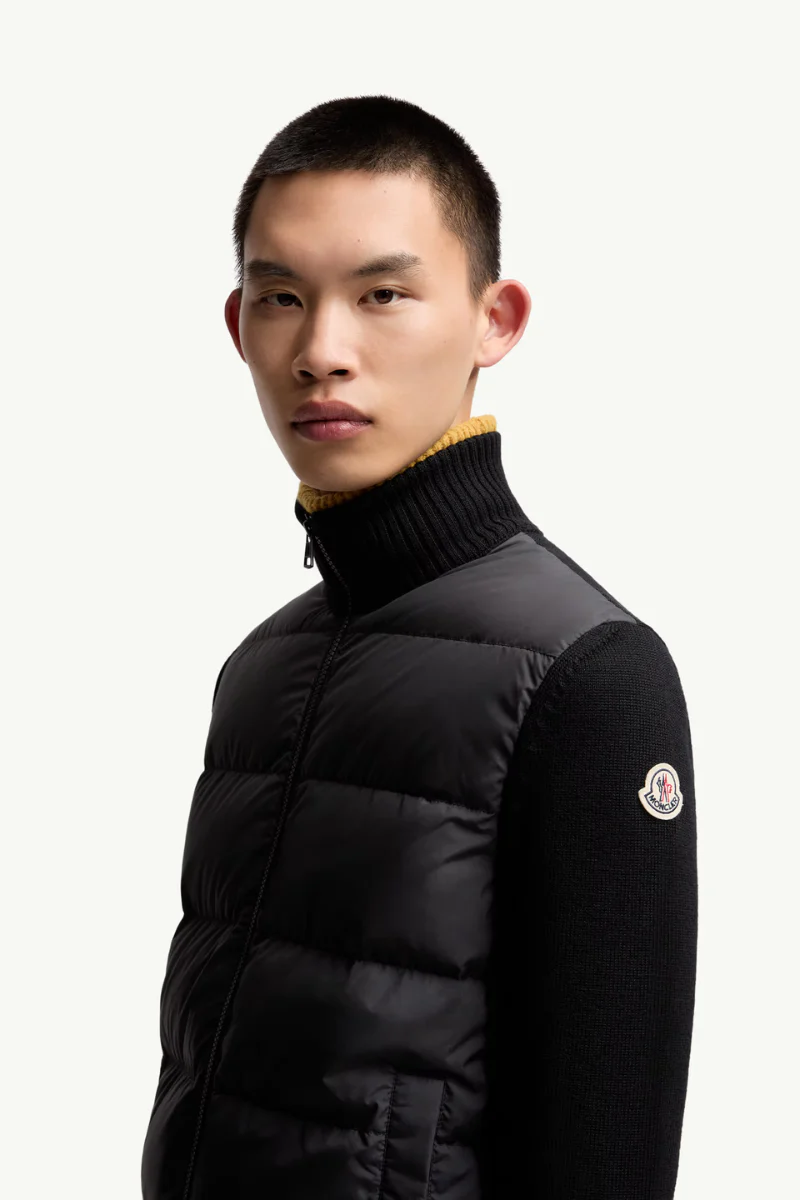 Padded Zip-Up Cardigan