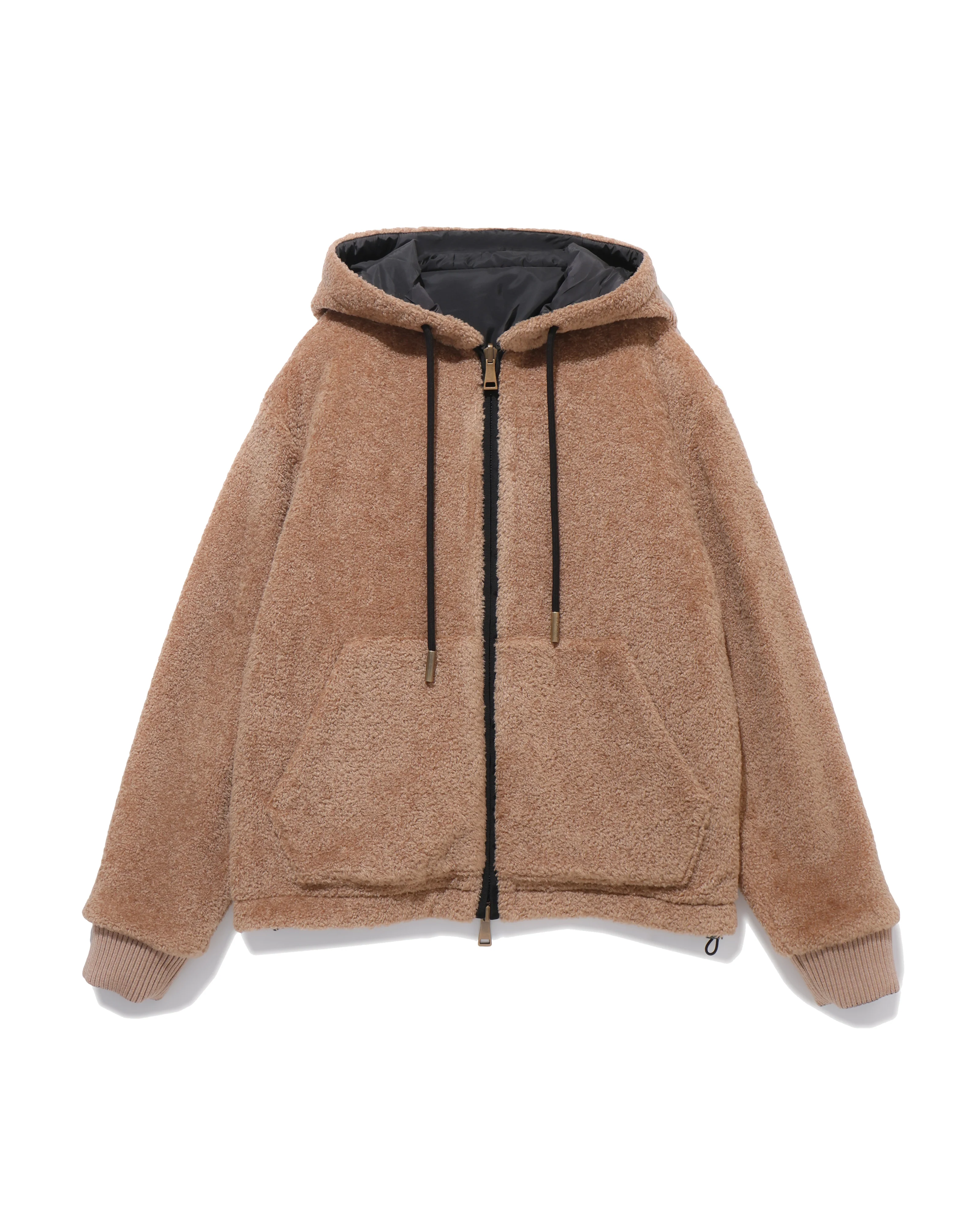 MAGLIA APERTA CON CAPPUCCIO