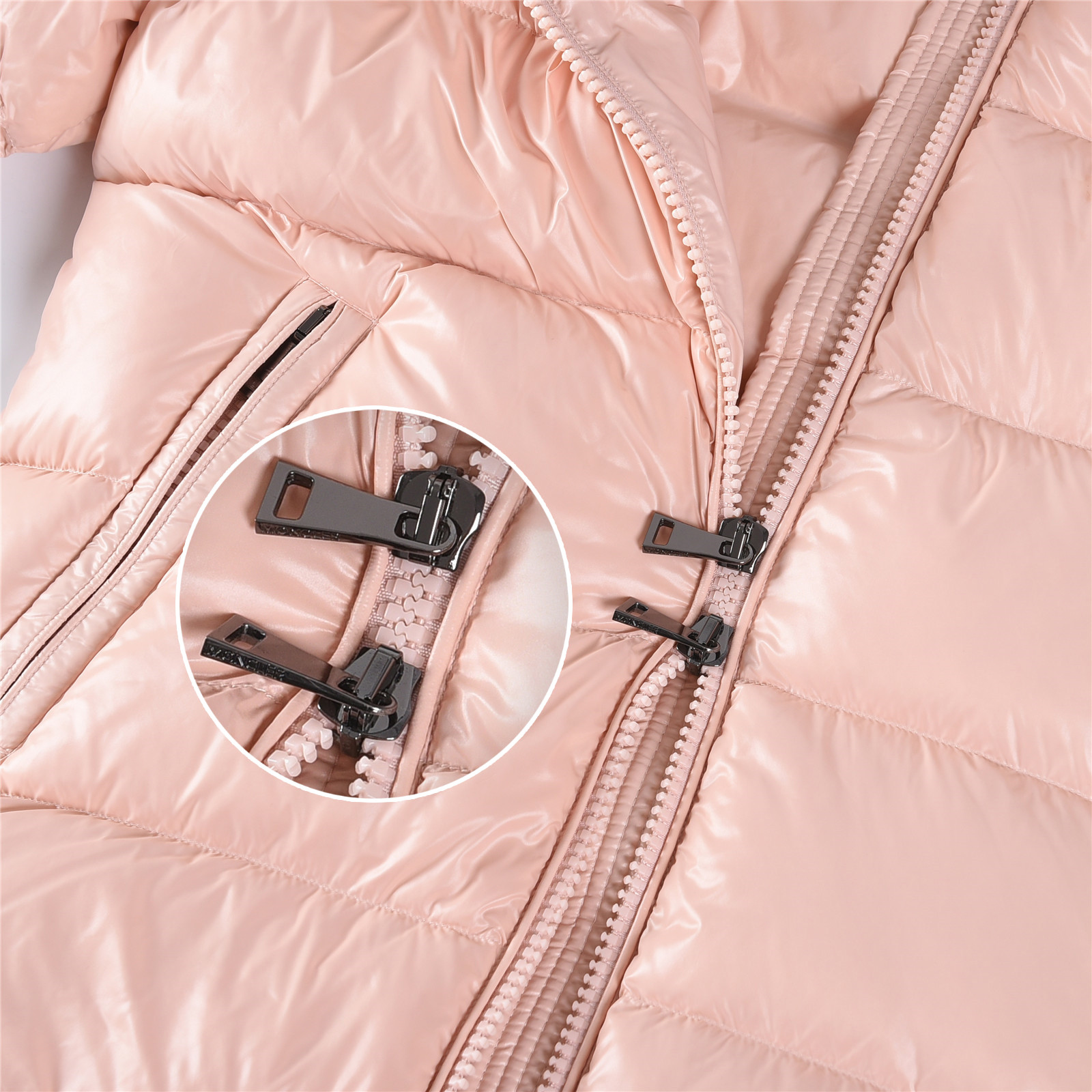 Moncler Maya Hooded Short Down Jacket Women‘s Pink