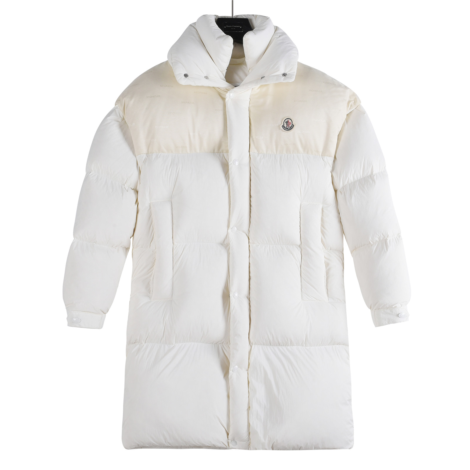 Mongkelai 2025 Verone Autumn/Winter New Arrival – Limited Edition Collaboration, Reversible Long Coat, White Colorblock