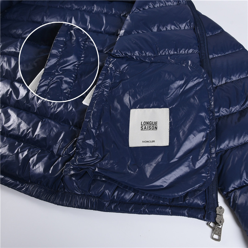 Moncler / Mongkelai 2025 Acorus Classic Lightweight Stand-Collar Casual Men’s Down Jacket –Navy Blue