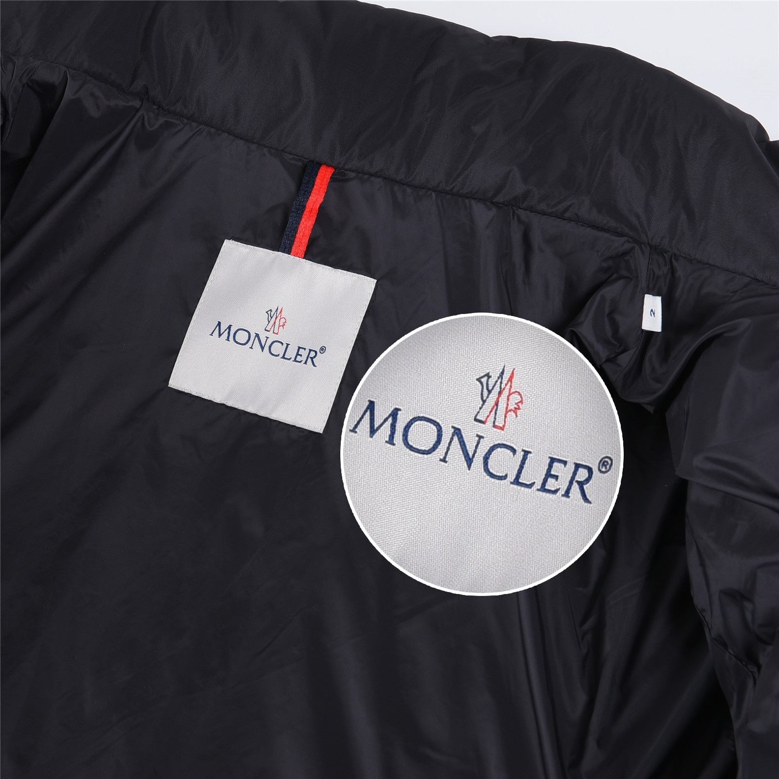 Padded Corduroy new autumn winter wool knit panel down jacket, thickened version black