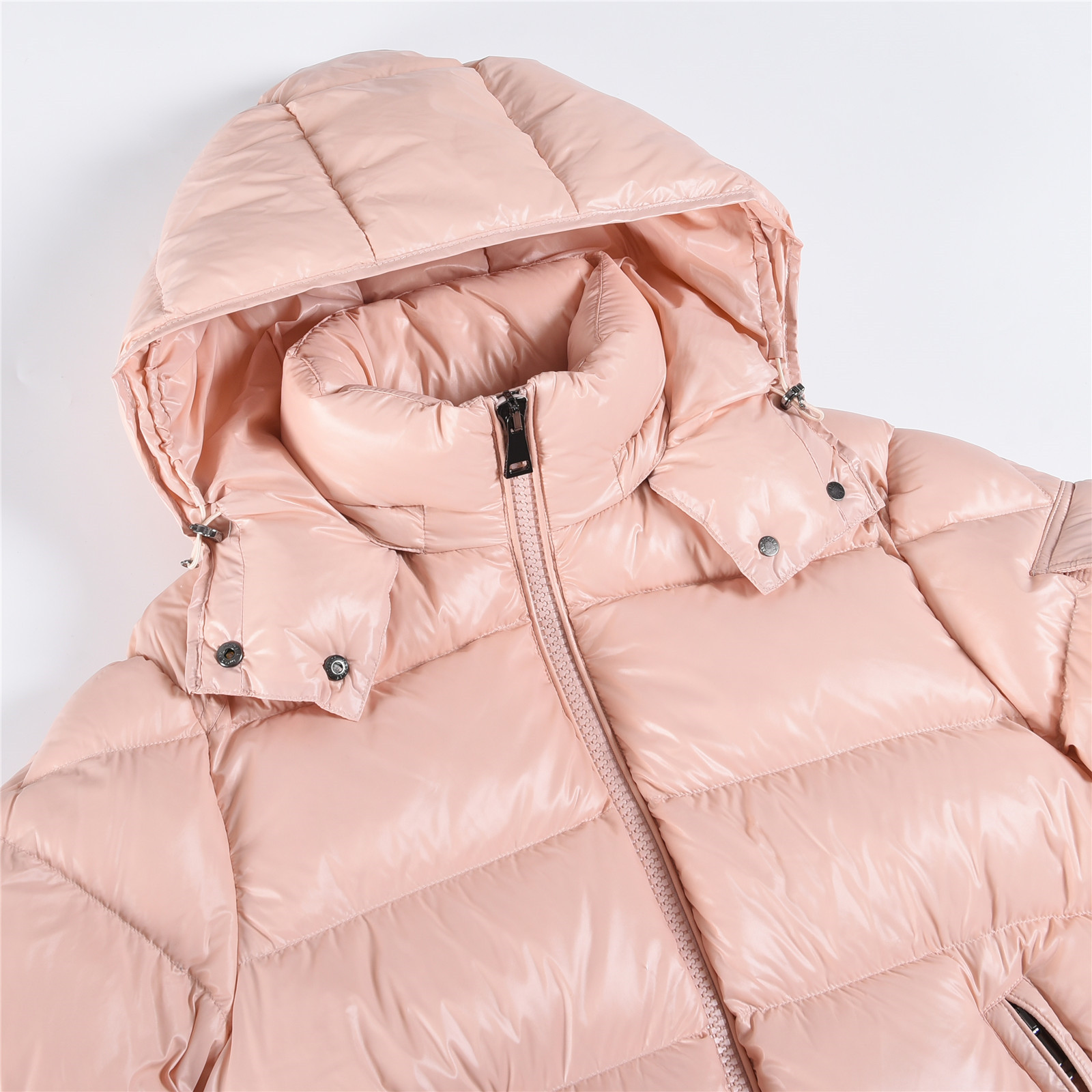 Moncler Maya Hooded Short Down Jacket Women‘s Pink