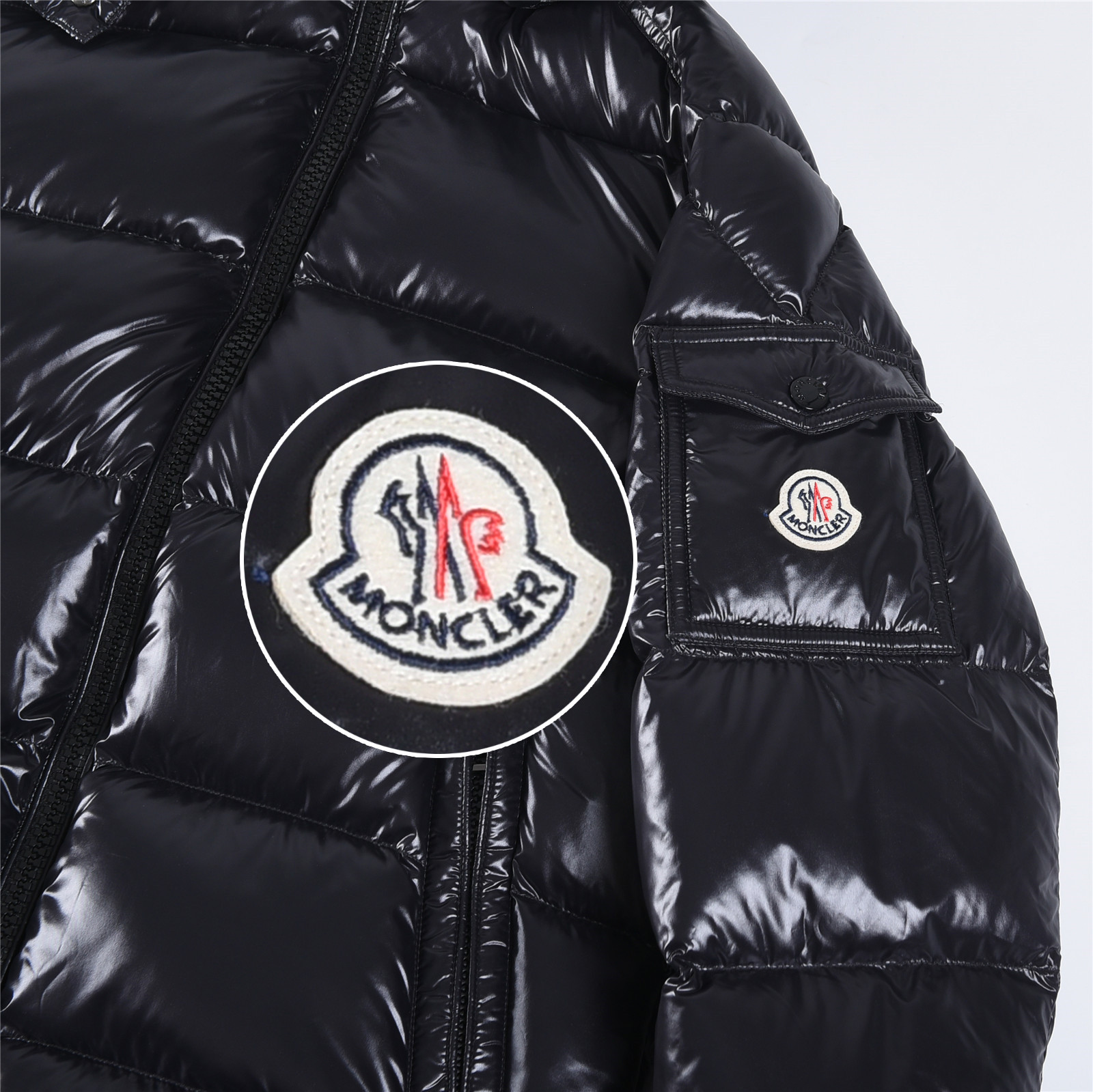 Moncler Maya Hooded Short Down Jacket Women‘s Black