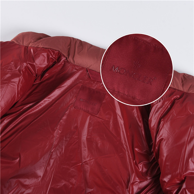 Mongkelai 2025 Vardar Autumn/Winter New Arrival – Diamond Quilted Stand-Collar Down Jacket, Unisex, Rose Red