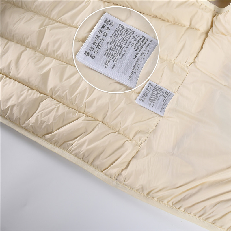 Moncler / Mongkelai 25SS Vendavel Autumn/Winter New Arrival – Windproof Luxury Casual Stand-Collar Down Vest, Unisex, White