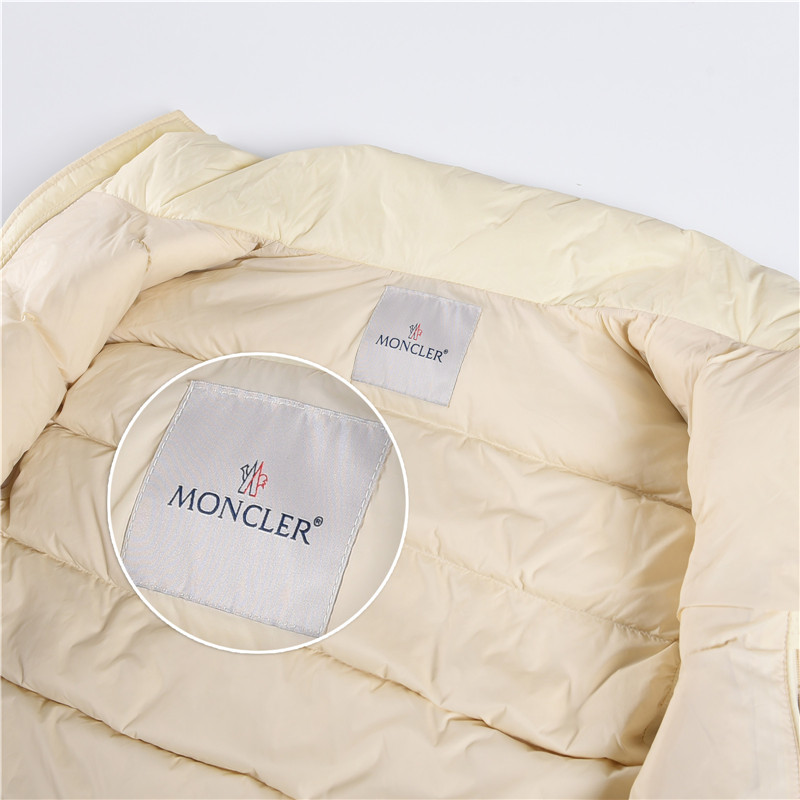 Moncler / Mongkelai 25SS Vendavel Autumn/Winter New Arrival – Windproof Luxury Casual Stand-Collar Down Vest, Unisex, White