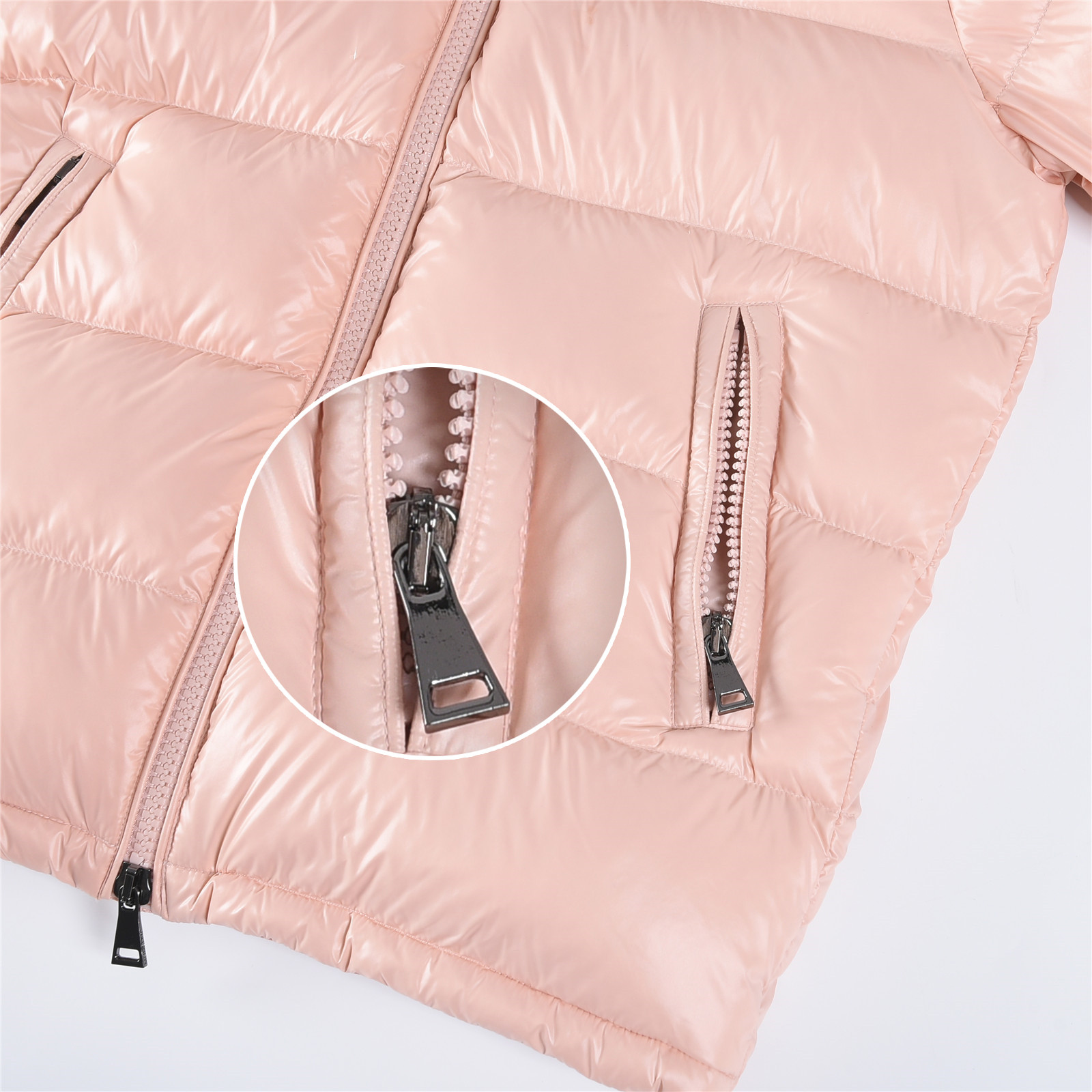 Moncler Maya Hooded Short Down Jacket Women‘s Pink