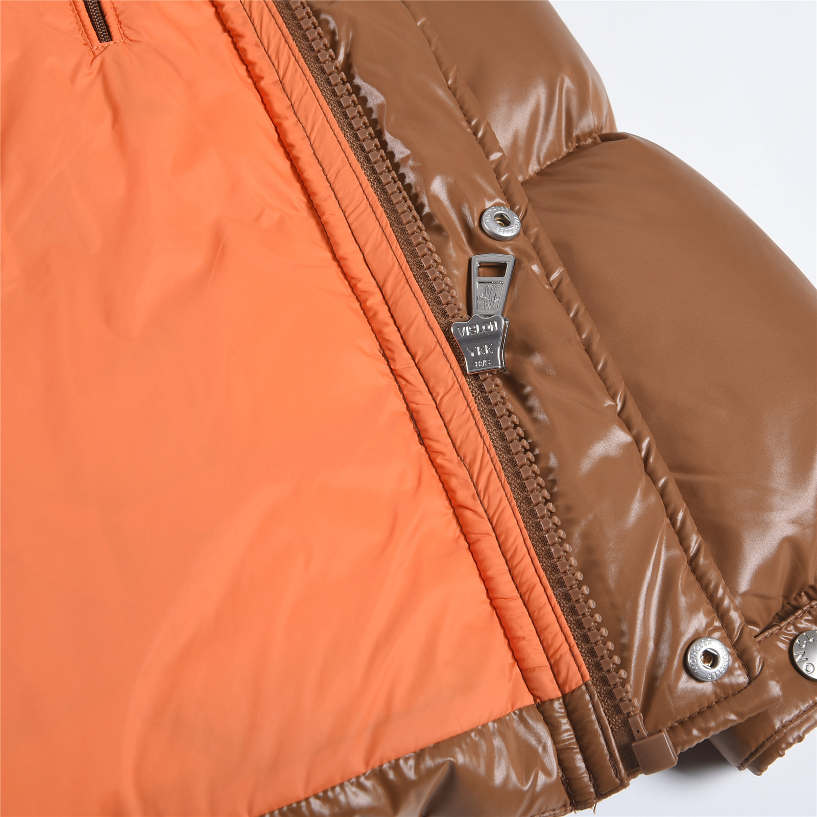 Parana new autumn/winter hooded puffer jacket with large logo, upgraded down jacket, unisex, brown.