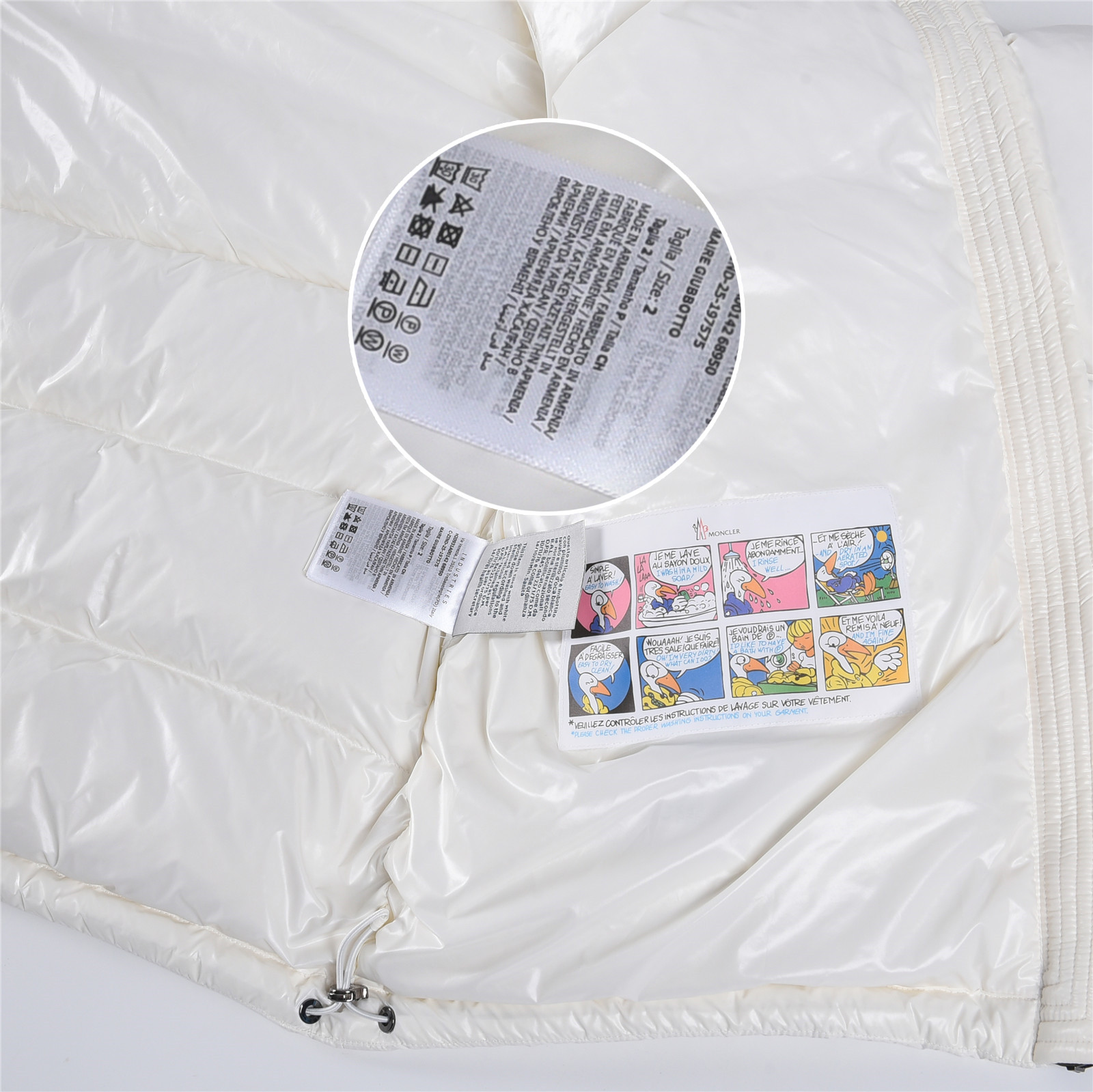 Moncler Maya Hooded Short Down Jacket Women‘s White