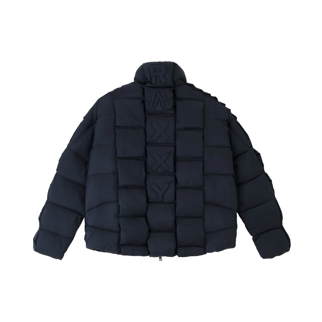 MONCLER RAXXY collaboration unisex down jacket black