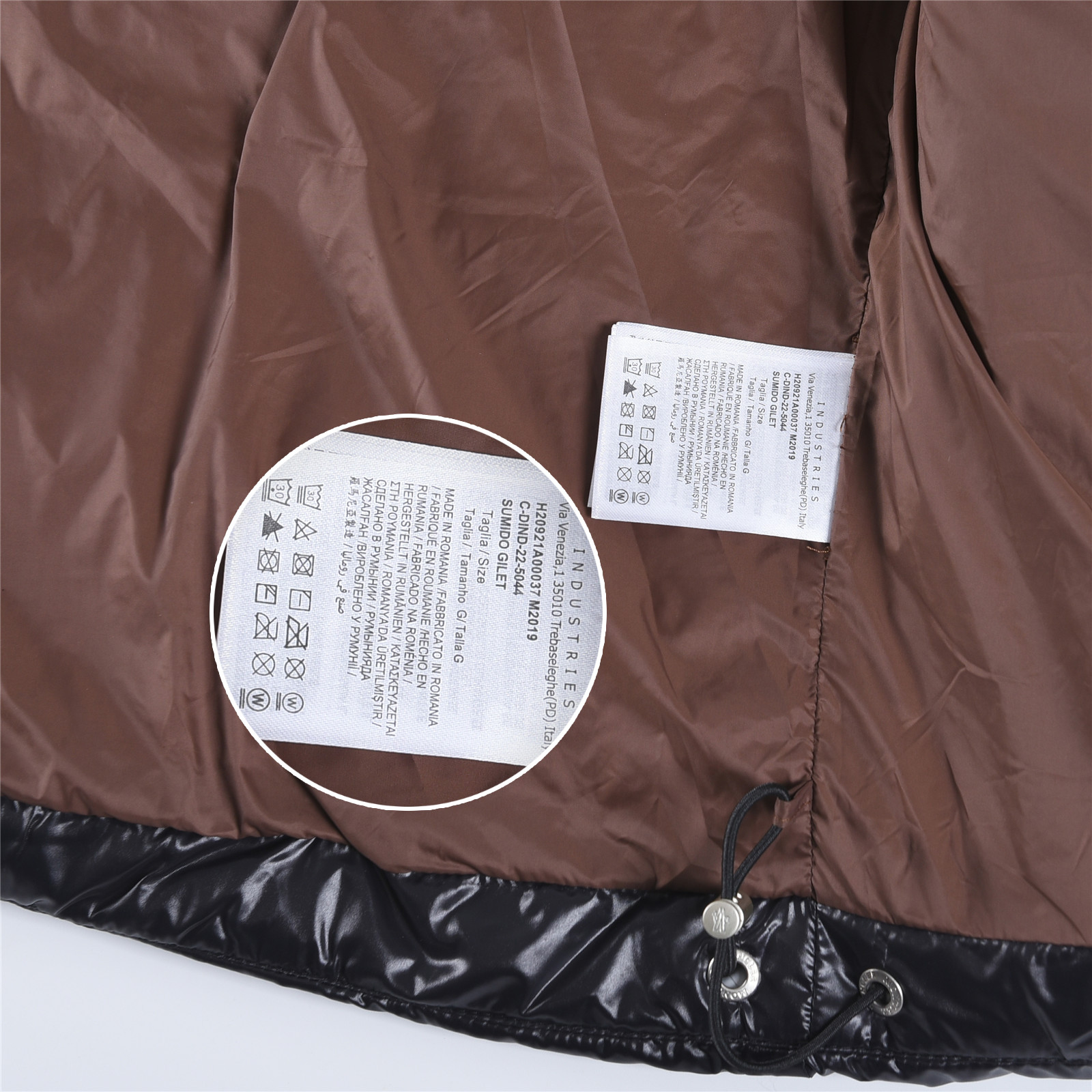 Parana new autumn/winter hooded puffer jacket with large logo, upgraded down jacket, unisex, black.