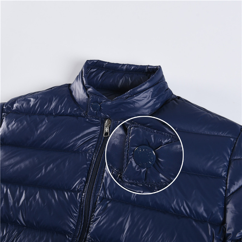 Moncler / Mongkelai 2025 Acorus Classic Lightweight Stand-Collar Casual Men’s Down Jacket –Navy Blue