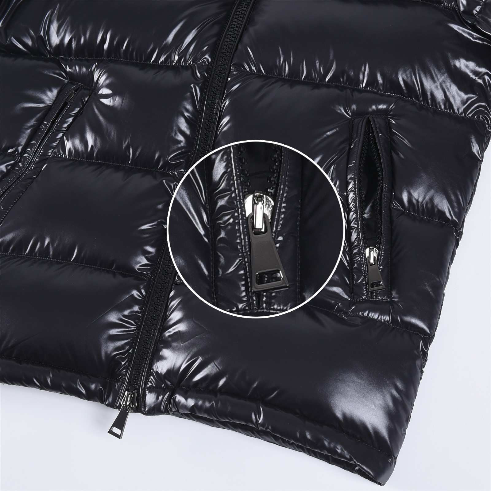 Moncler Maya Hooded Short Down Jacket Women‘s Black