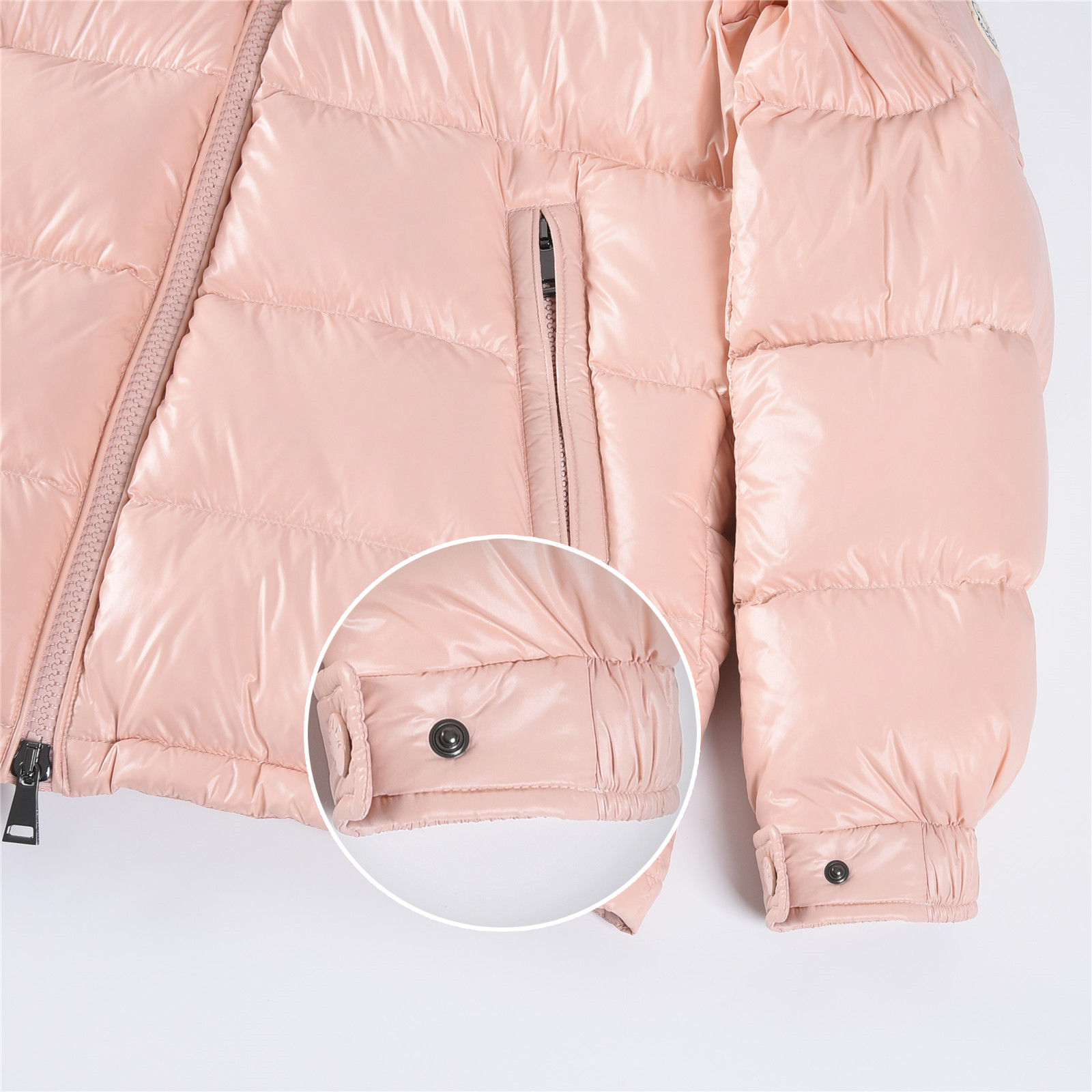 Moncler Maya Hooded Short Down Jacket Women‘s Pink
