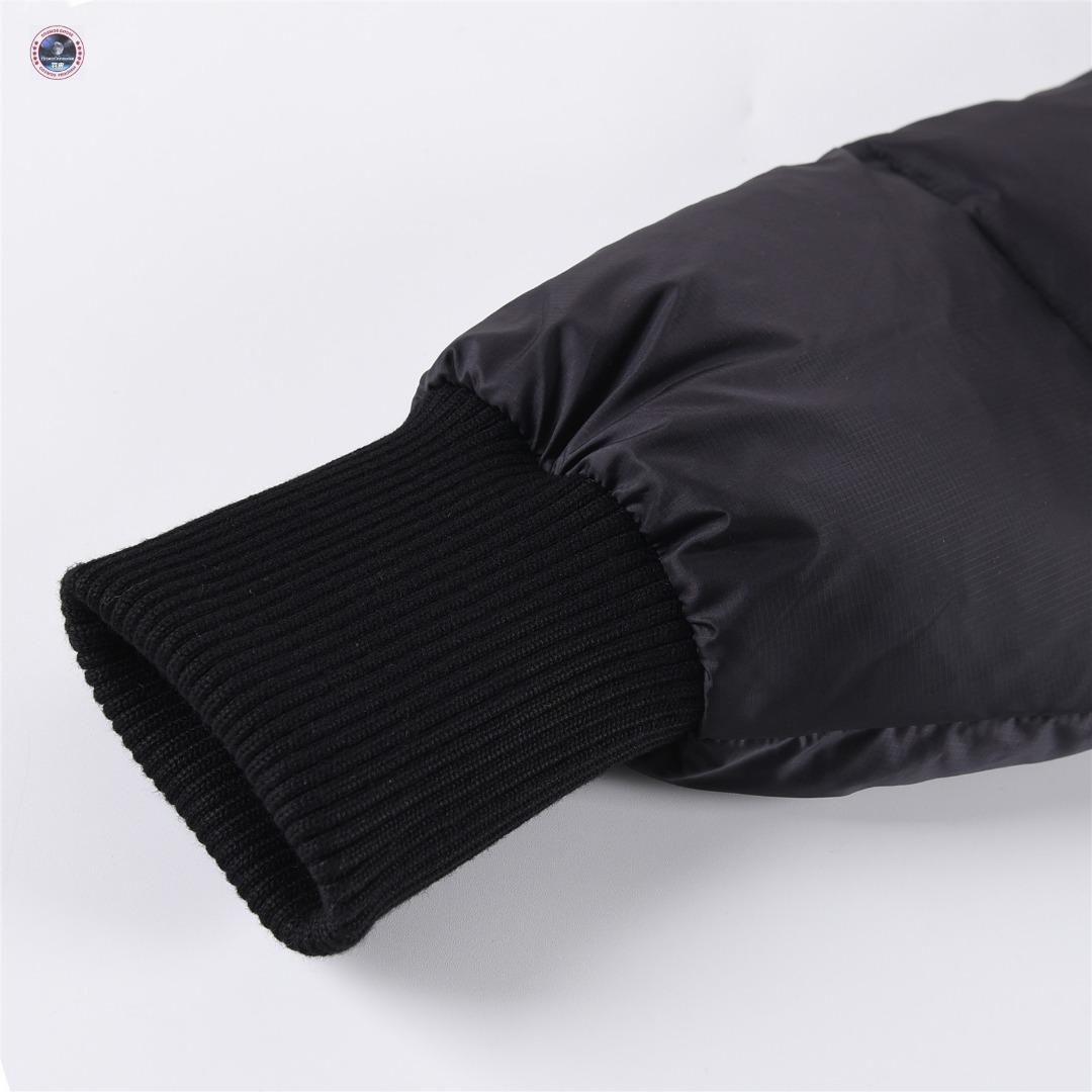 Canada Goose Junction Puffer Down Vest with Logo Patch– Black