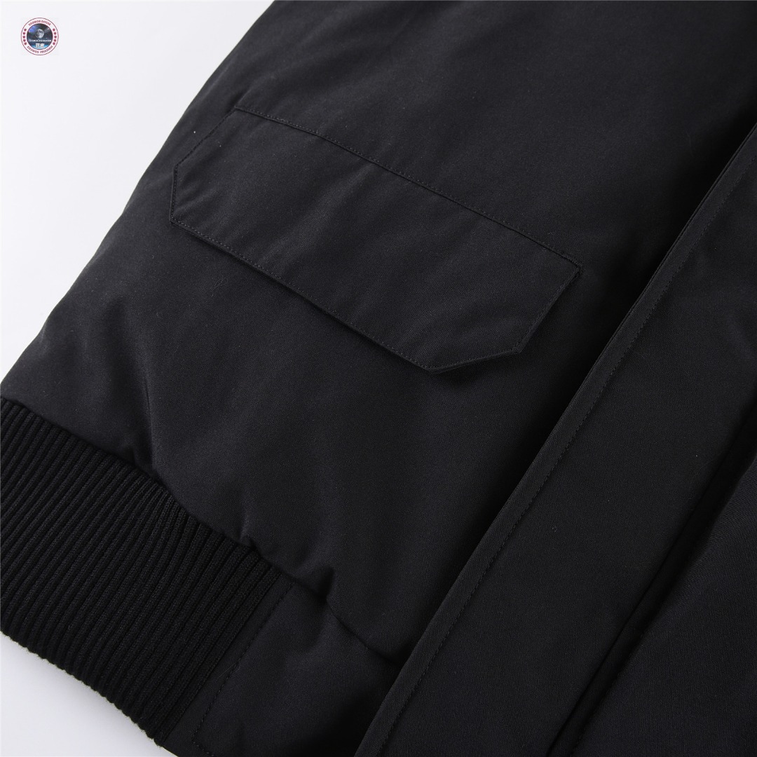 Canada Goose Junction Puffer Down Vest with Logo Patch– Black